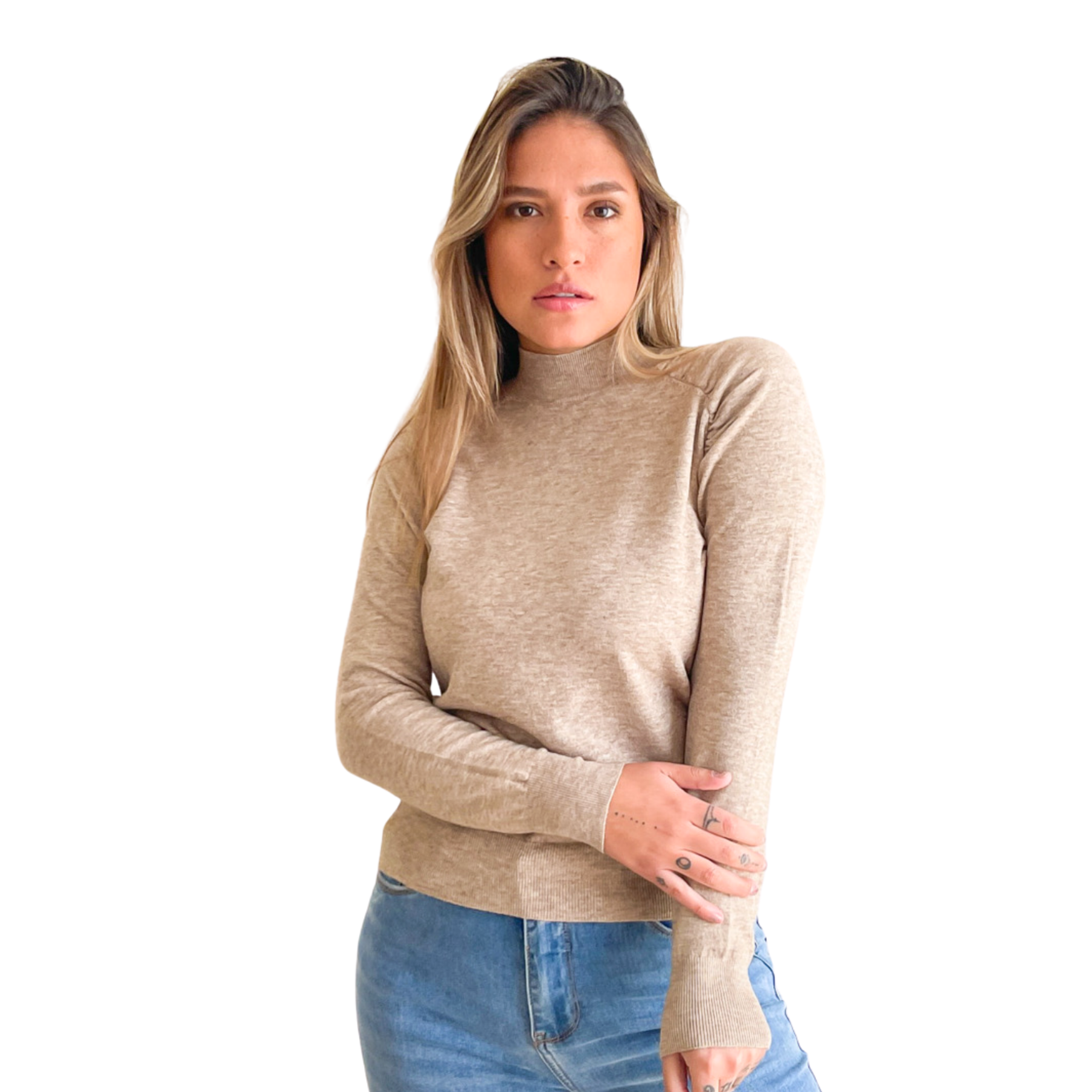 Sweater cuello medio Melisa colores 15