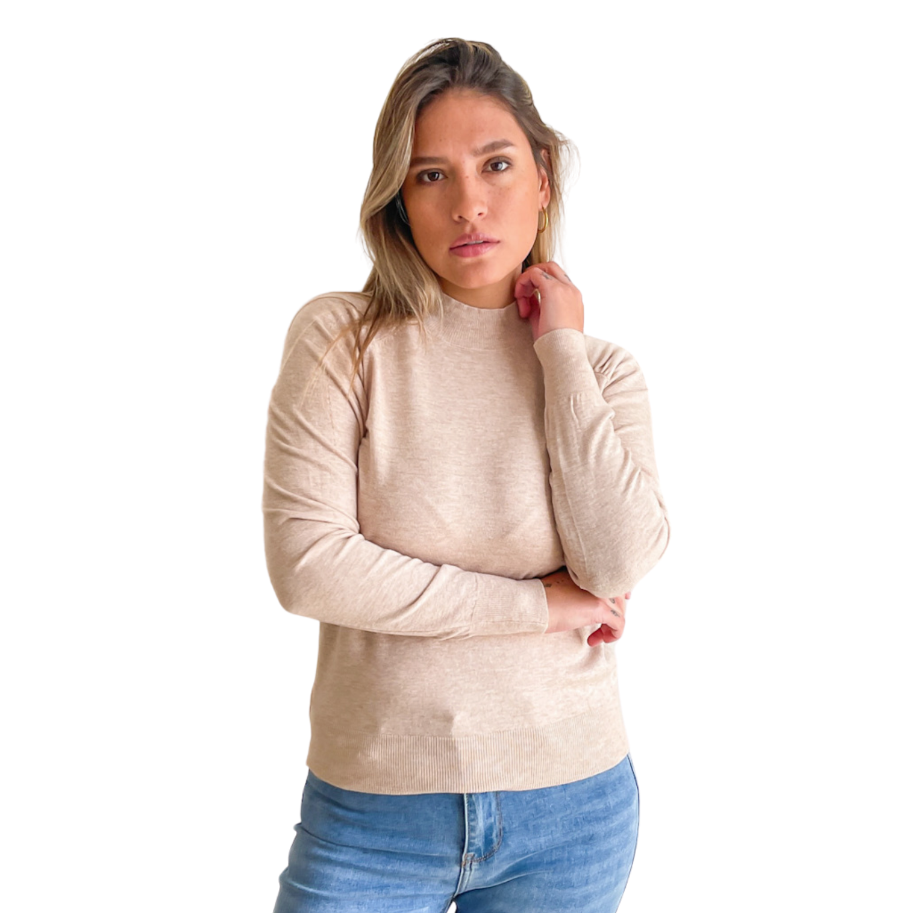 Sweater cuello medio Melisa colores 9