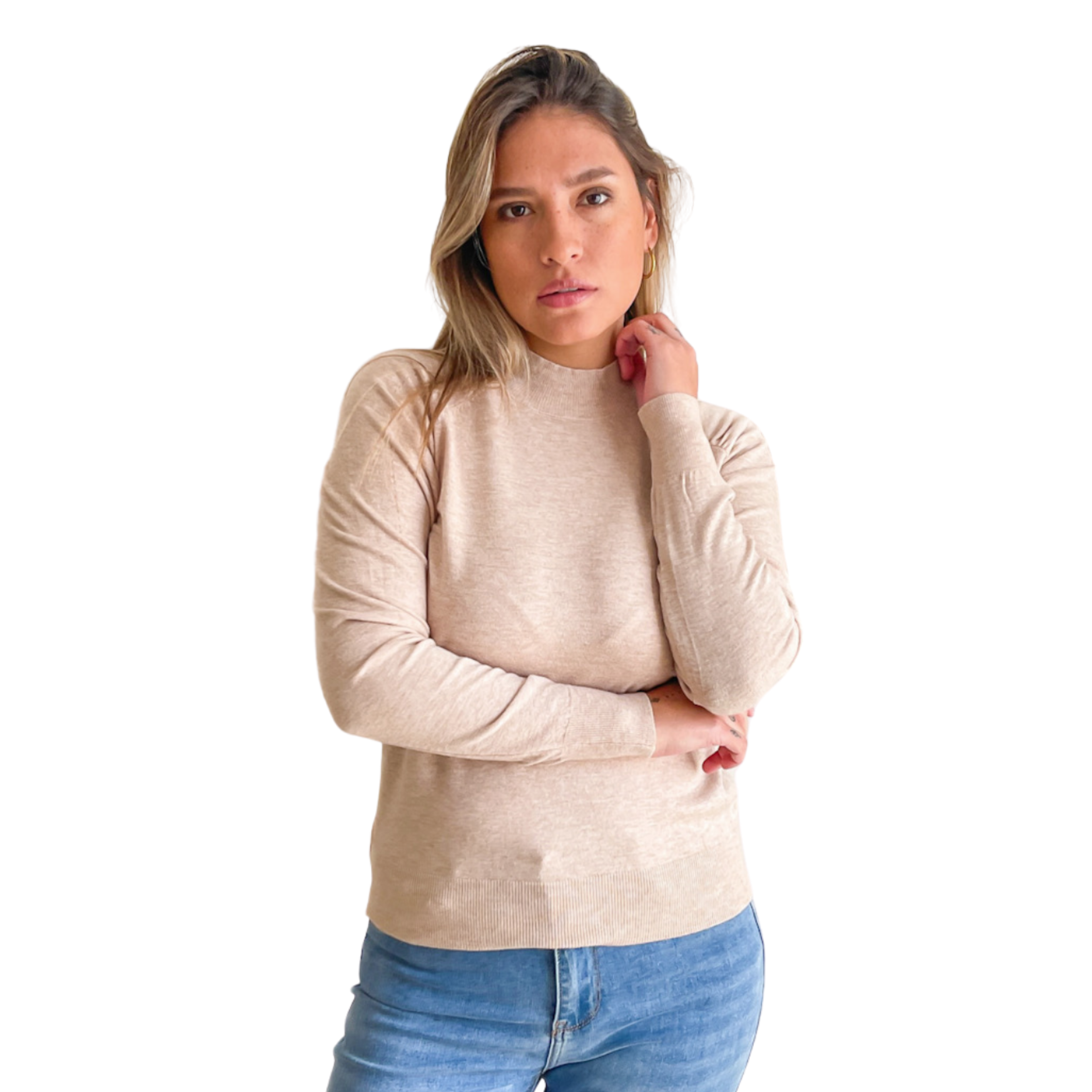 Sweater cuello medio Melisa colores 9