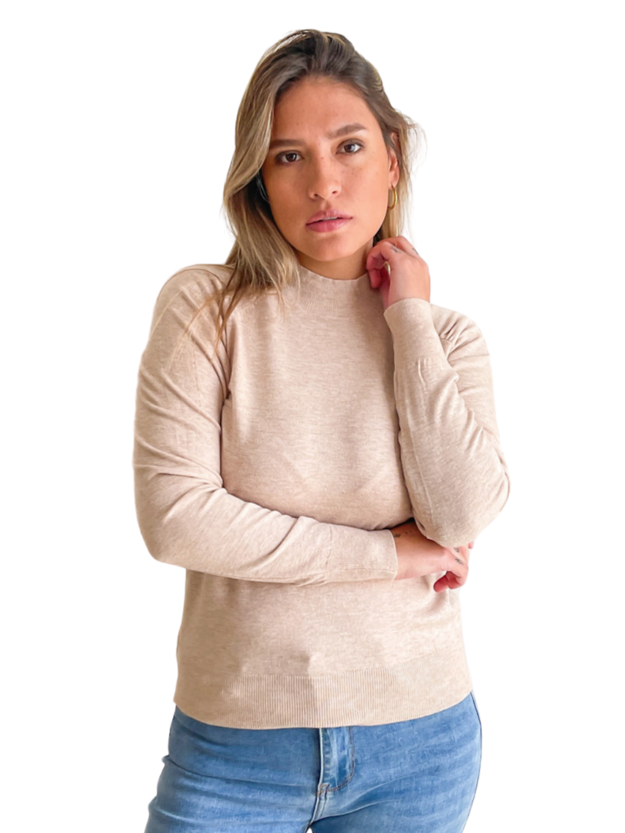 Sweater cuello medio Melisa colores 9