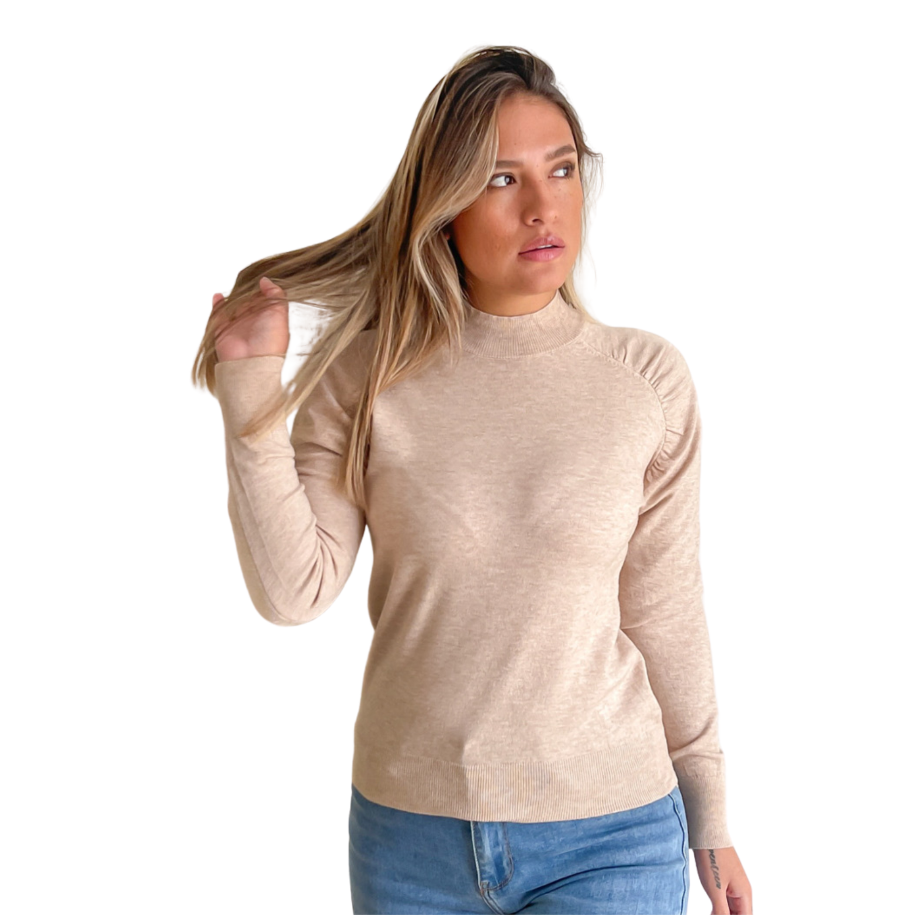 Sweater cuello medio Melisa colores 10