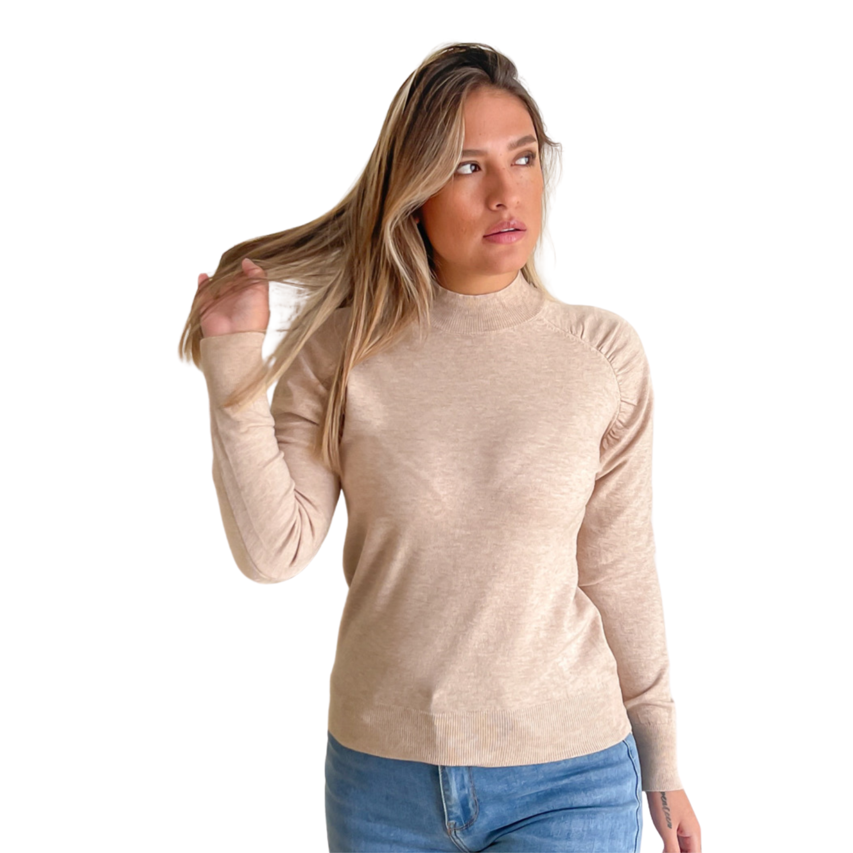 Sweater cuello medio Melisa colores 10