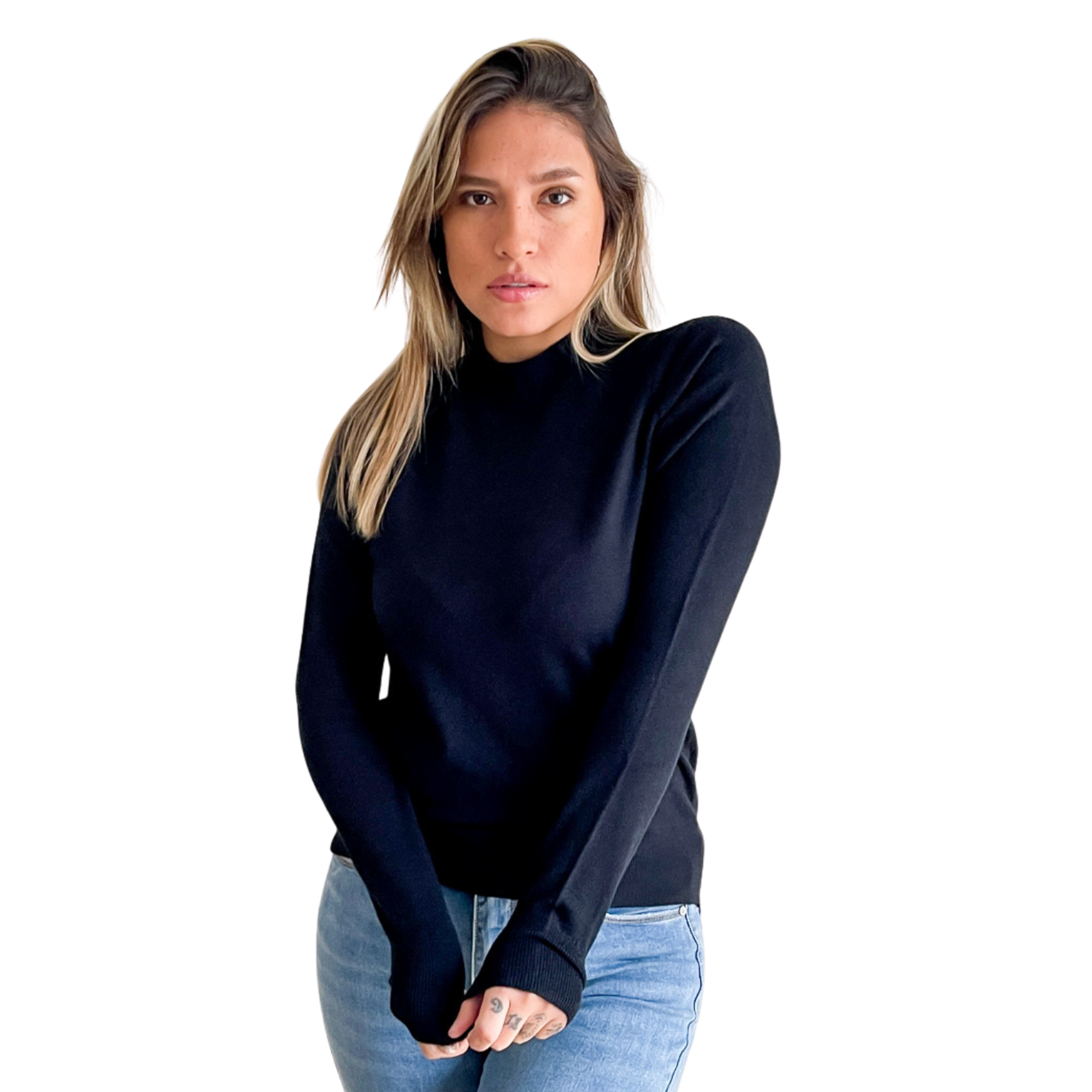 Sweater cuello medio Melisa colores 19