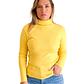 Sweater mujer cuello alto botones brillos - Miniatura 4