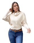 Sweater Manga Murciélago cuello tortuga mujer colores