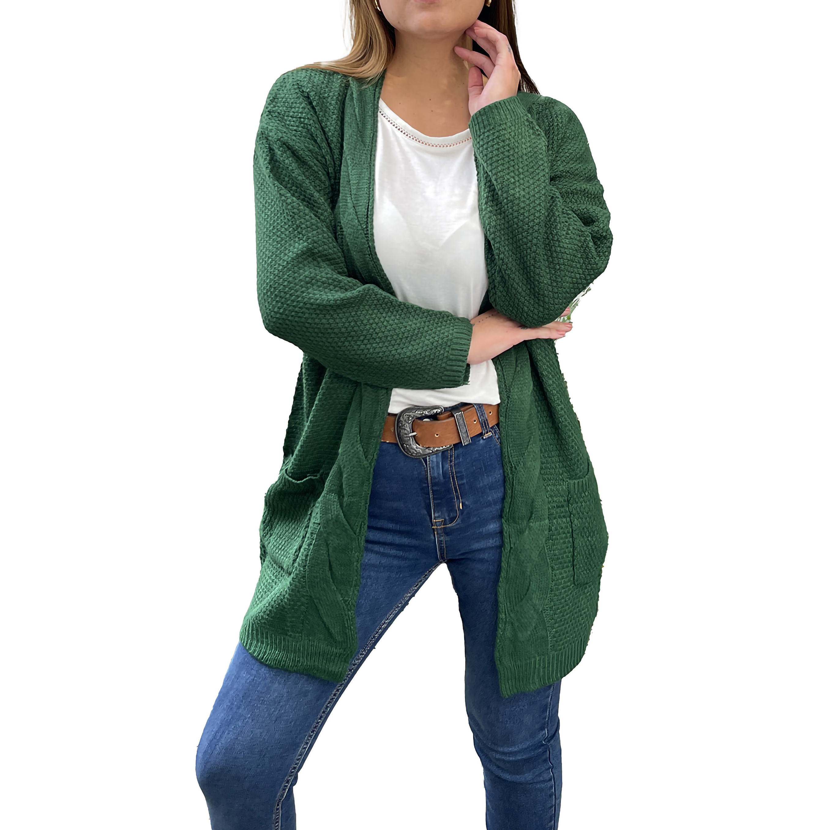 Cardigán invierno lana spandex Luna 4