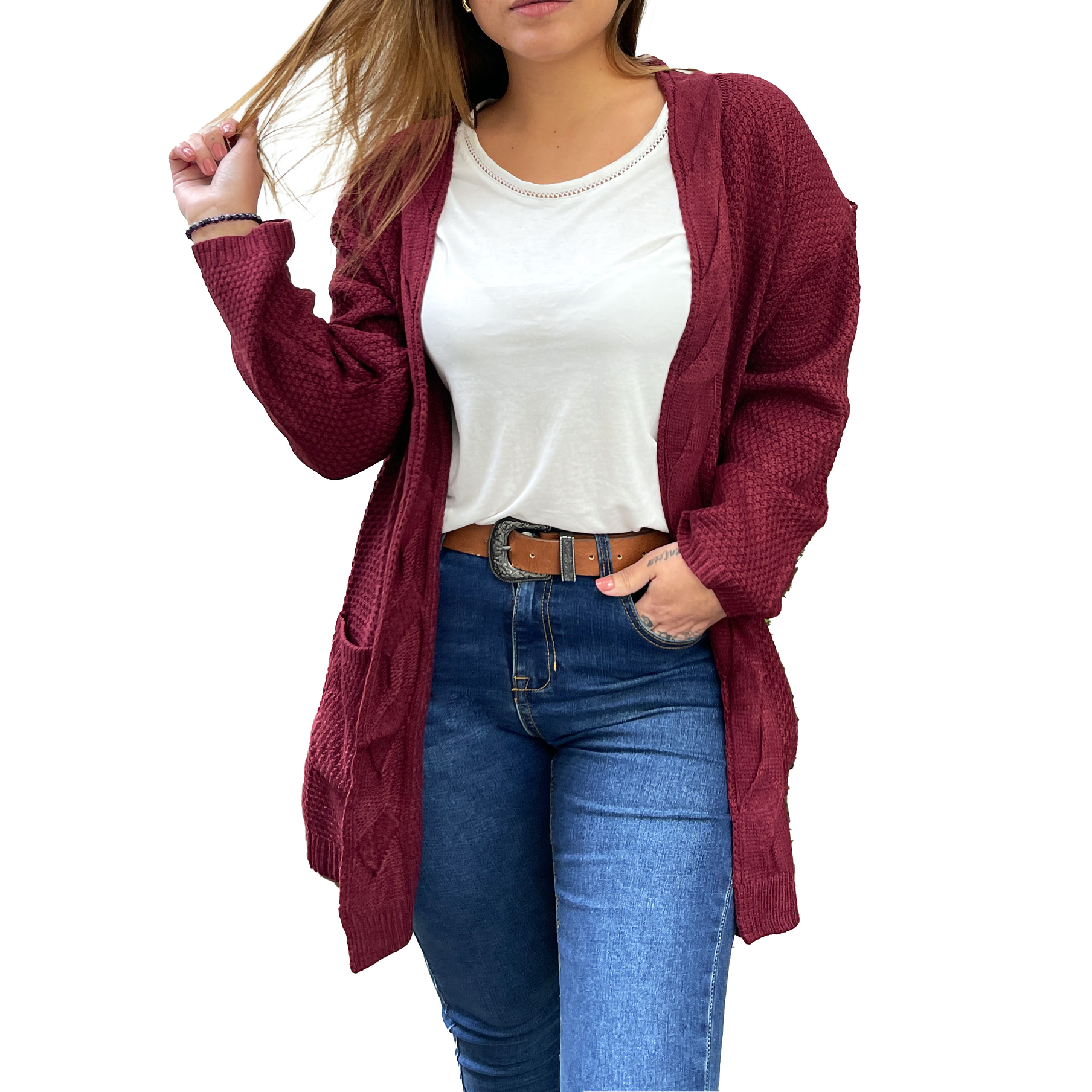 Cardigán invierno lana spandex Luna 2