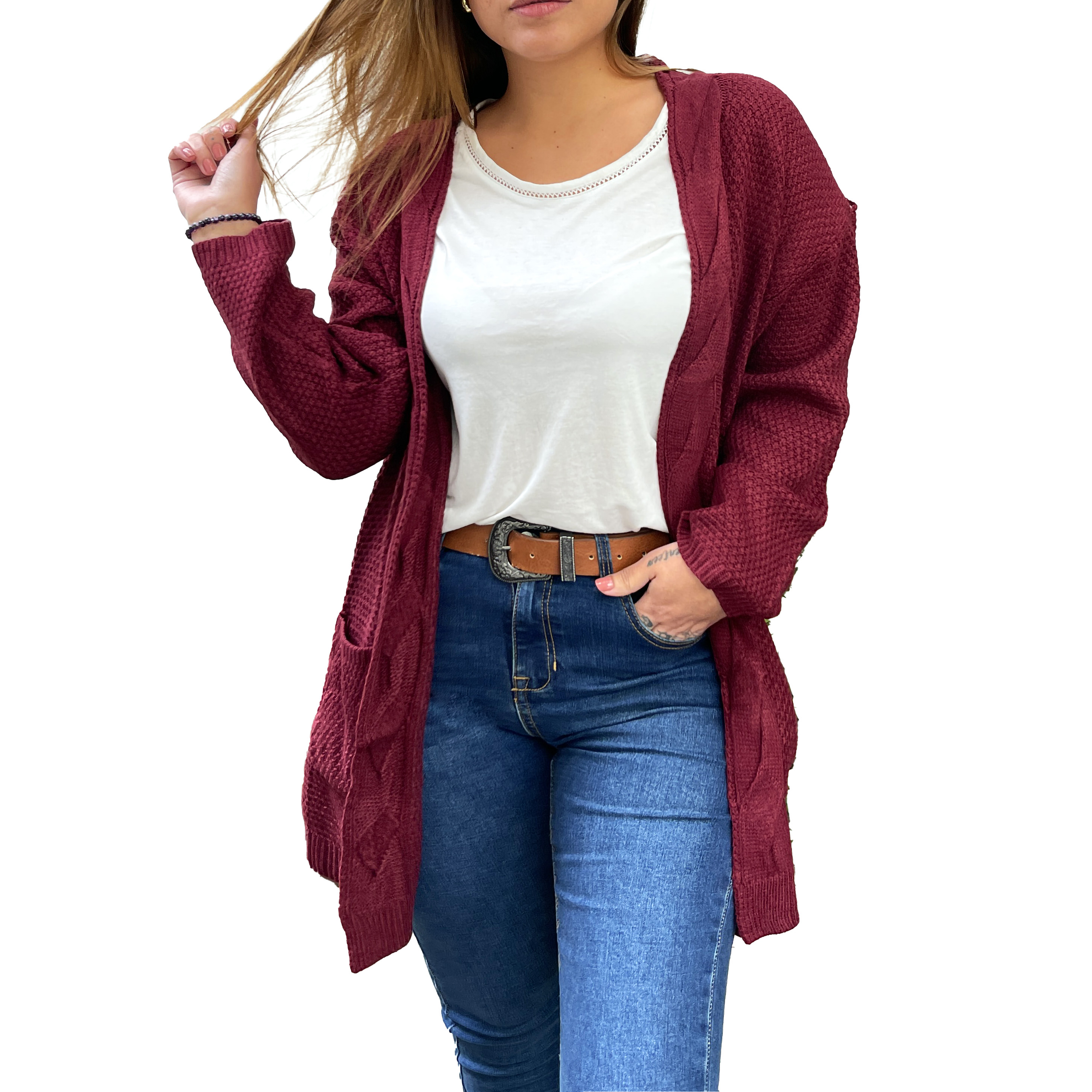 Cardigán invierno lana spandex Luna 2