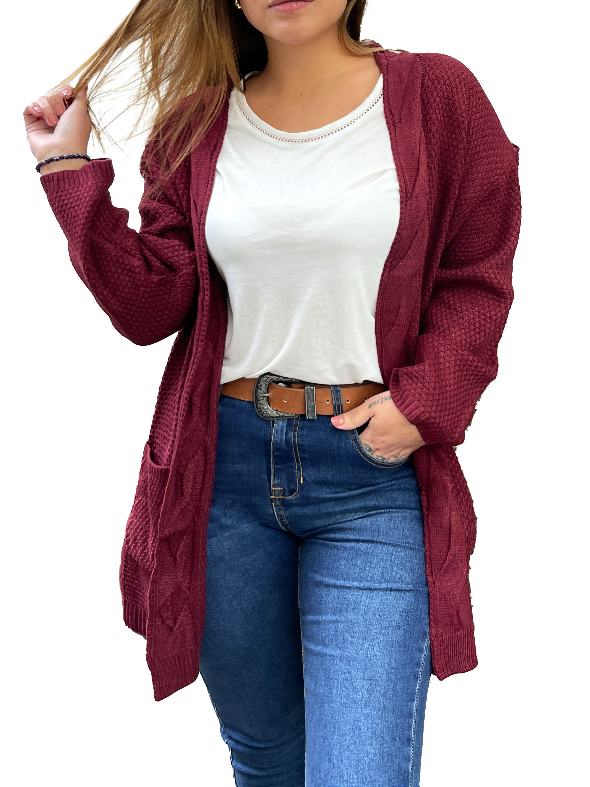 Cardigán invierno lana spandex Luna 2