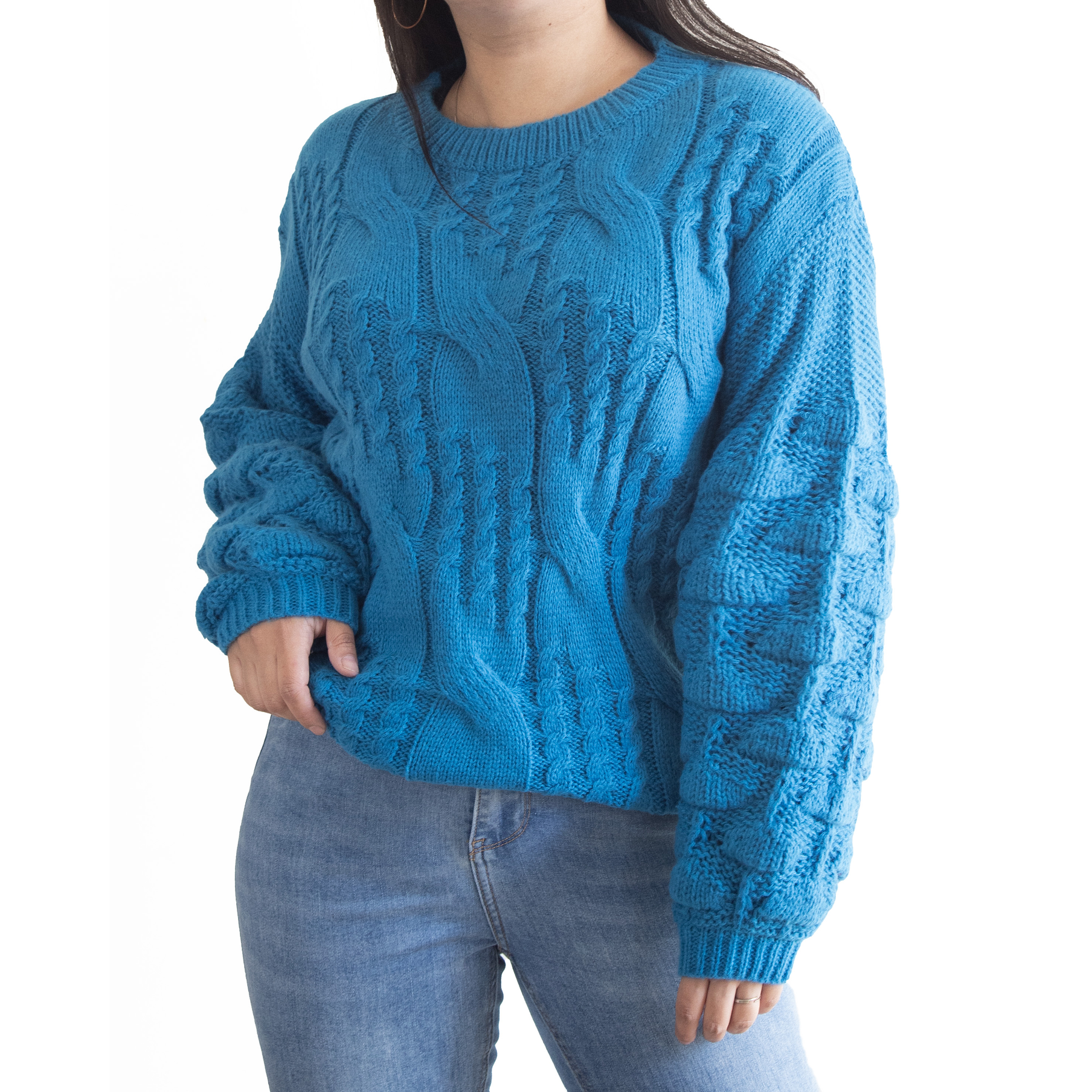 Chaleco mujer lana manga pompón Pandora 3