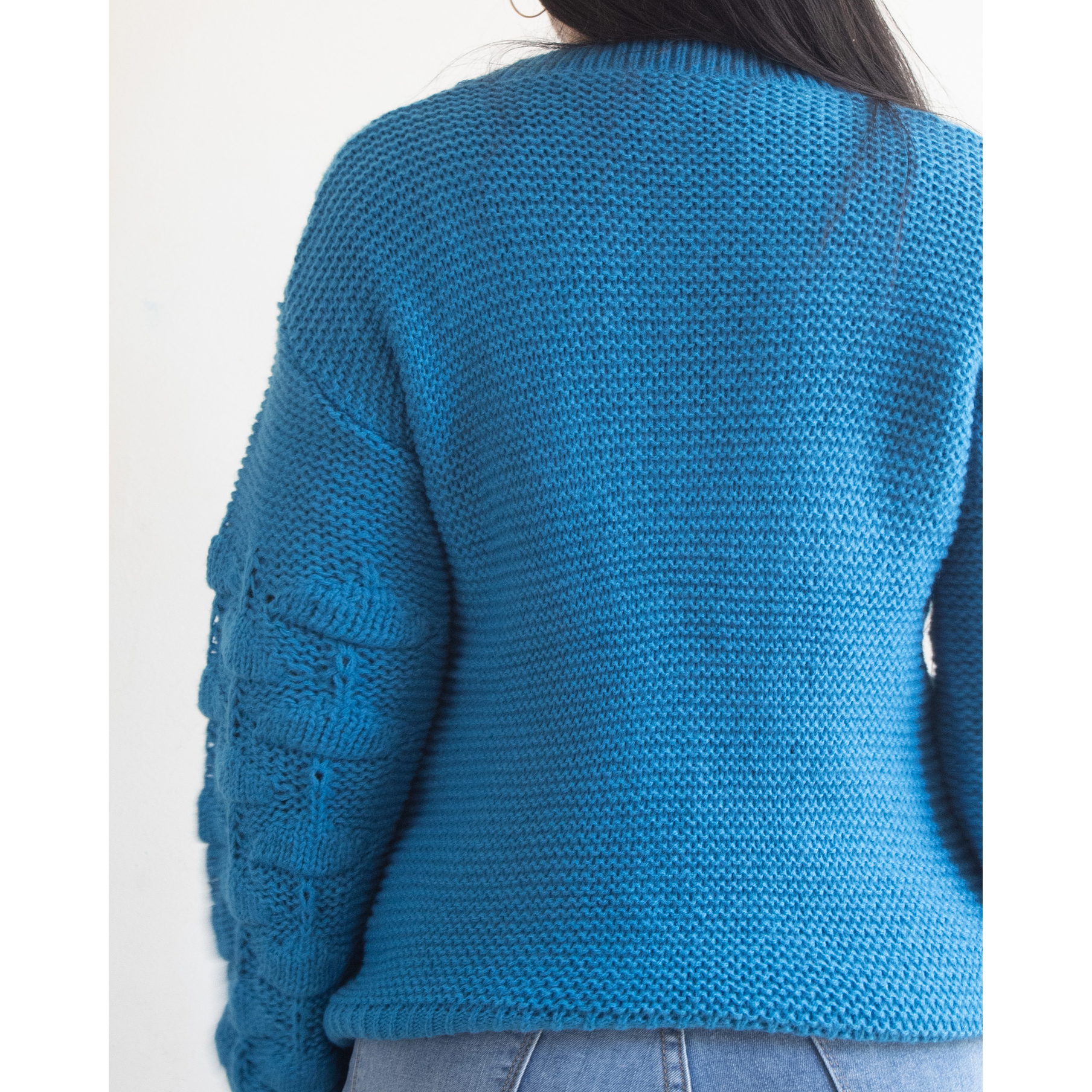 Chaleco mujer lana manga pompón Pandora 4