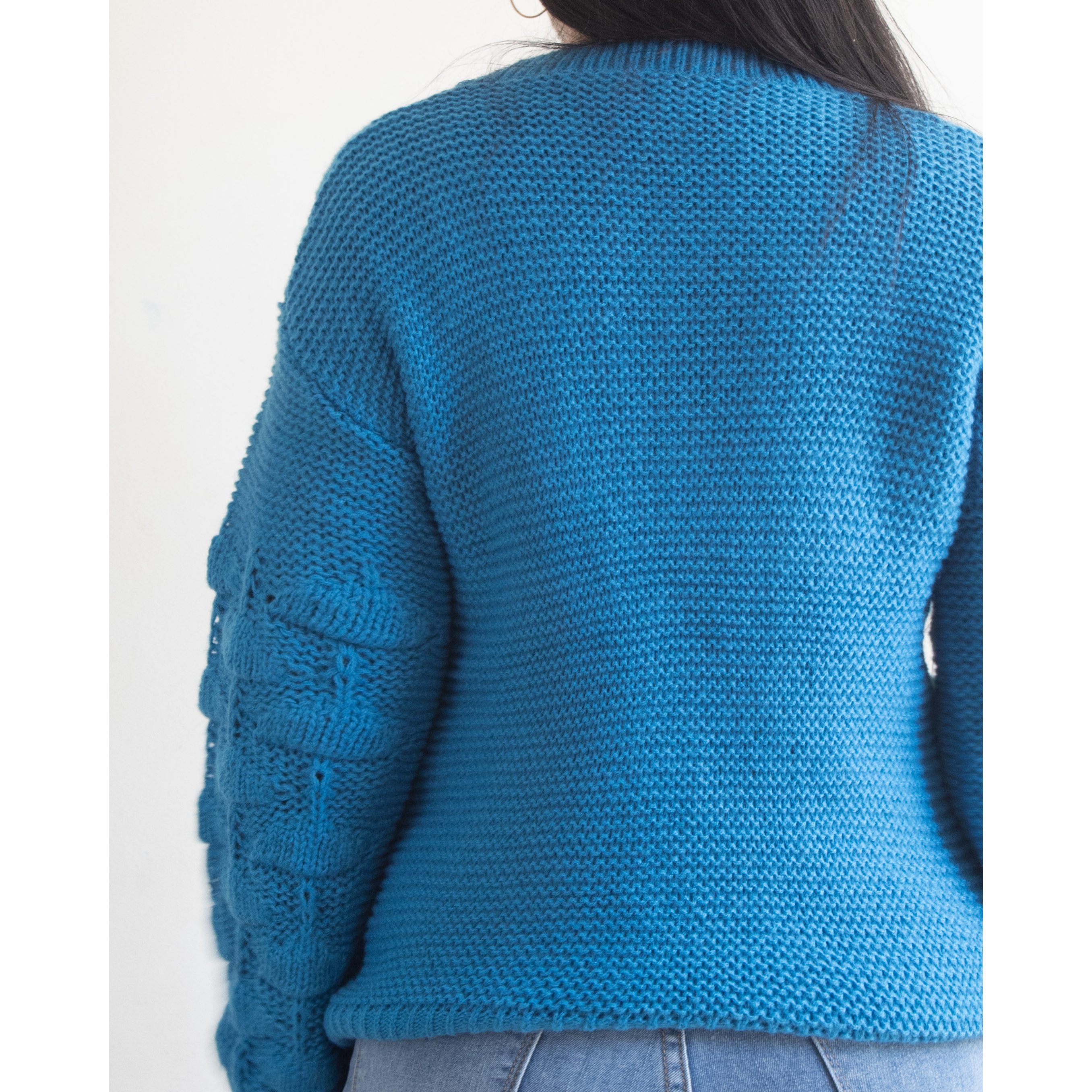 Chaleco mujer lana manga pompón Pandora 4