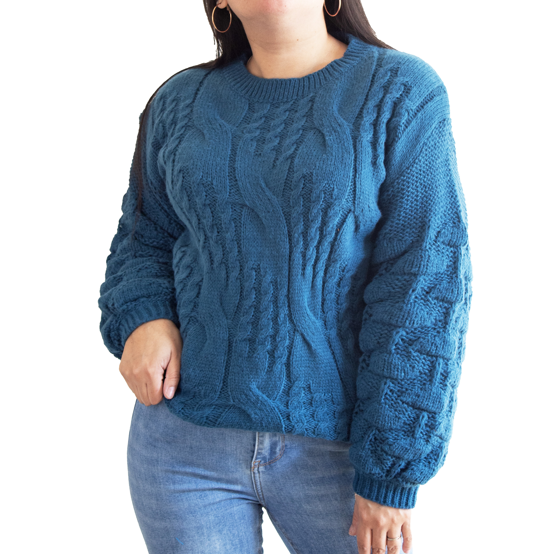 Chaleco mujer lana manga pompón Pandora 5