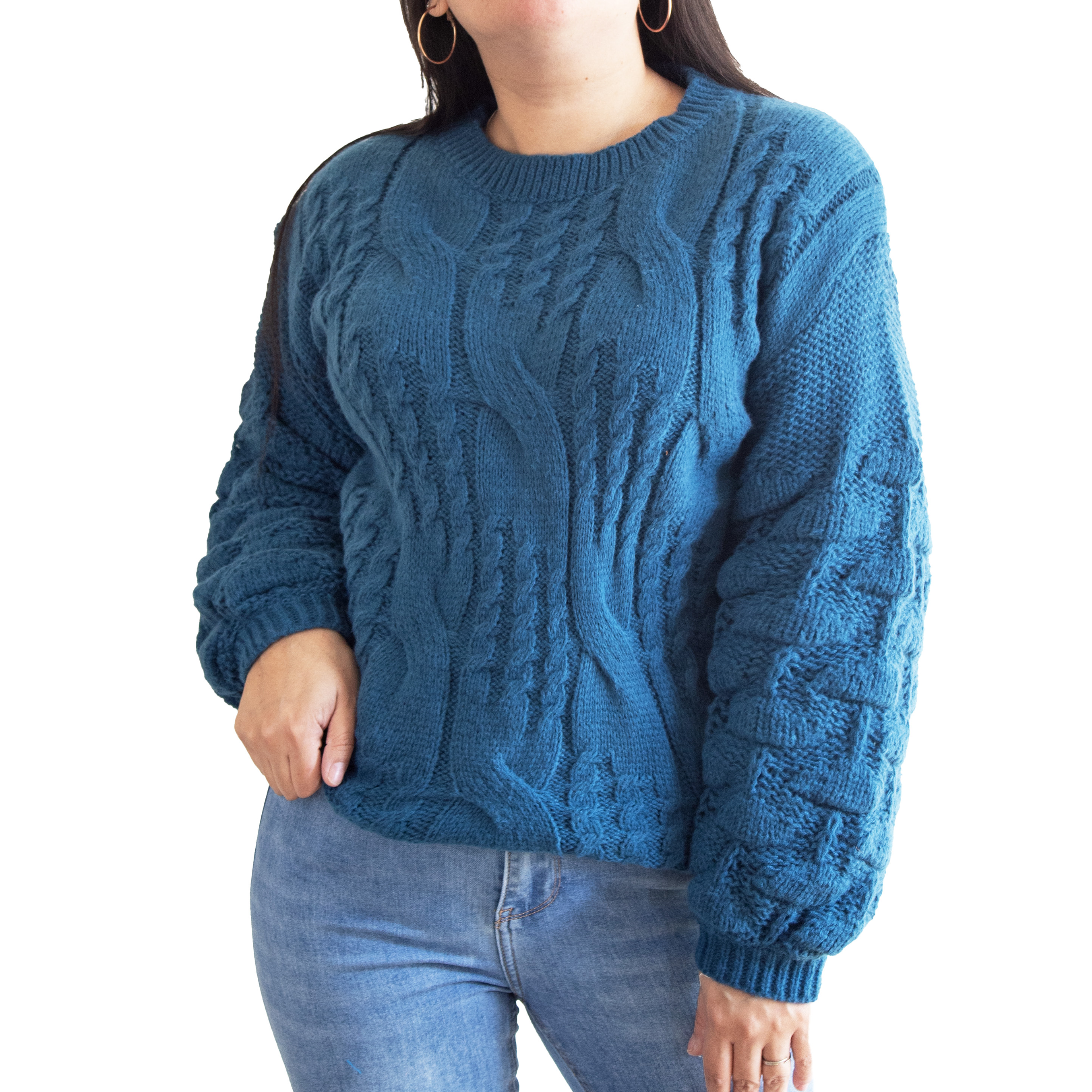 Chaleco mujer lana manga pompón Pandora 5