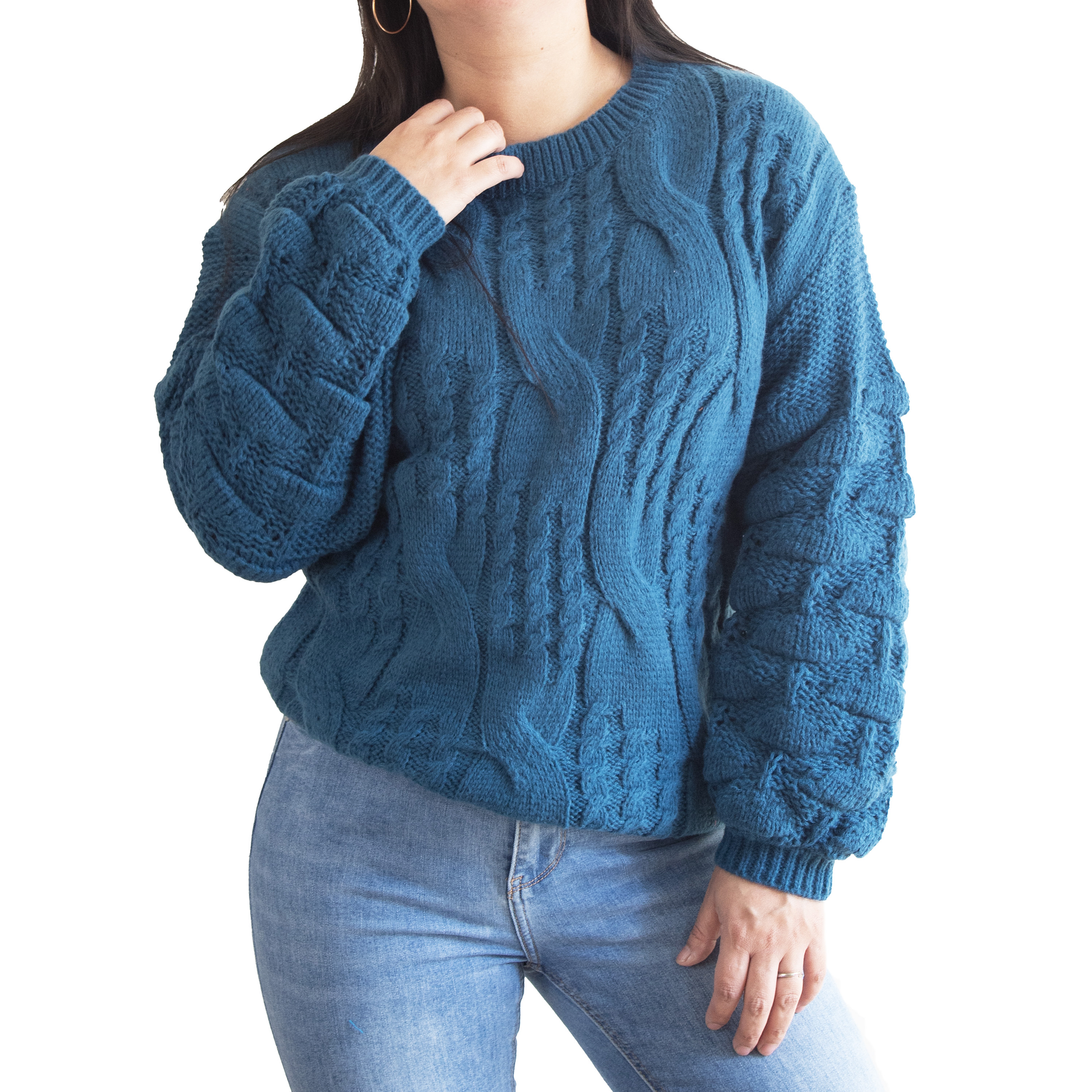 Chaleco mujer lana manga pompón Pandora 6