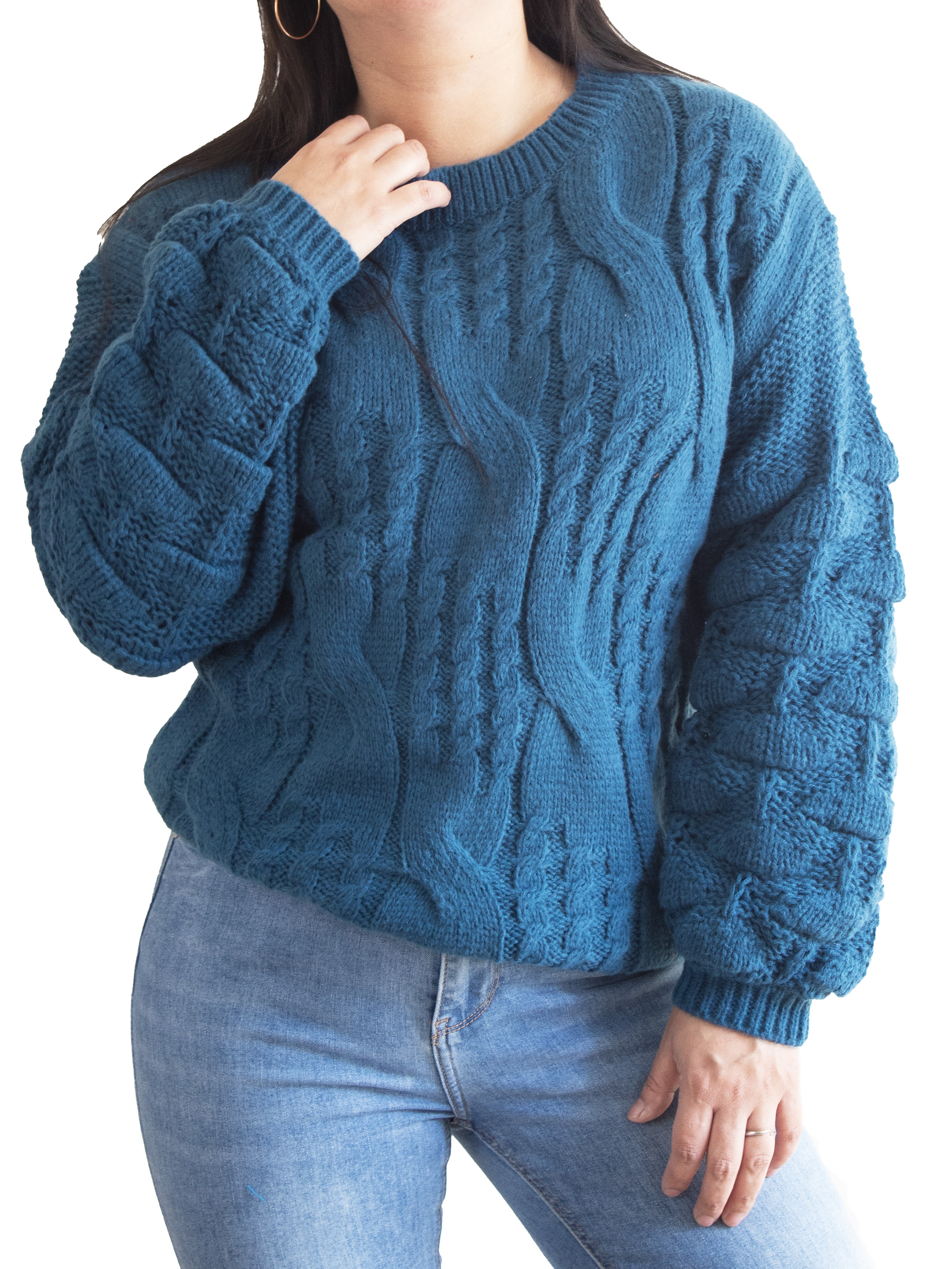 Chaleco mujer lana manga pompón Pandora 6