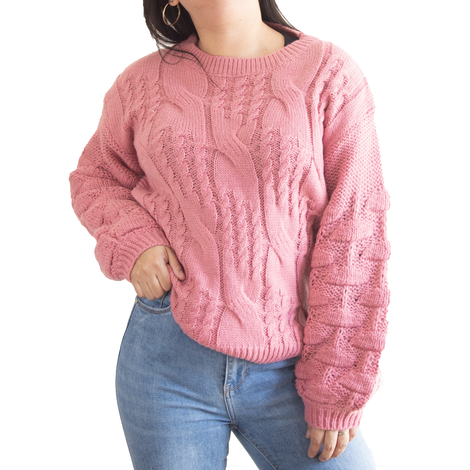 Chaleco mujer lana manga pompón Pandora 9