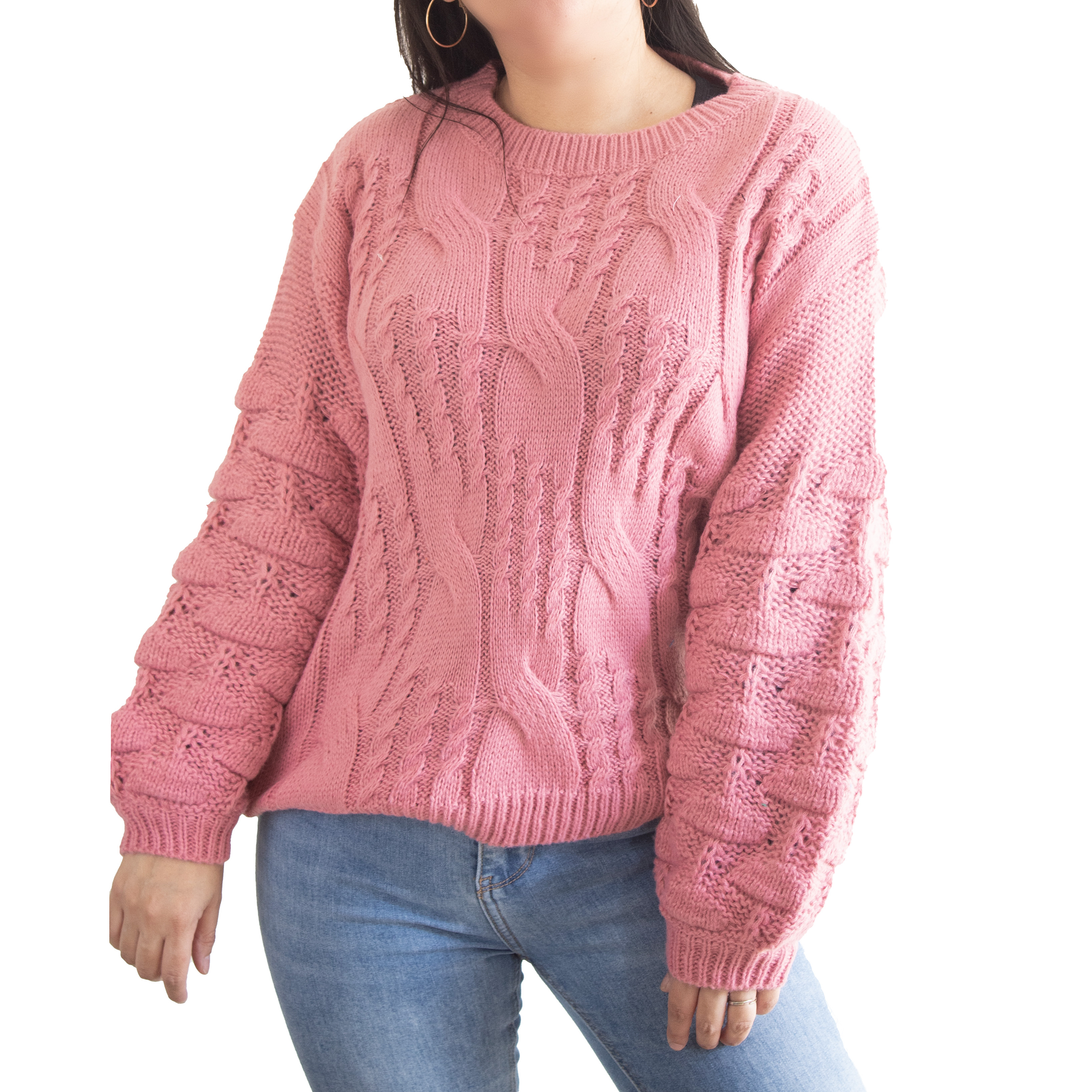 Chaleco mujer lana manga pompón Pandora 14