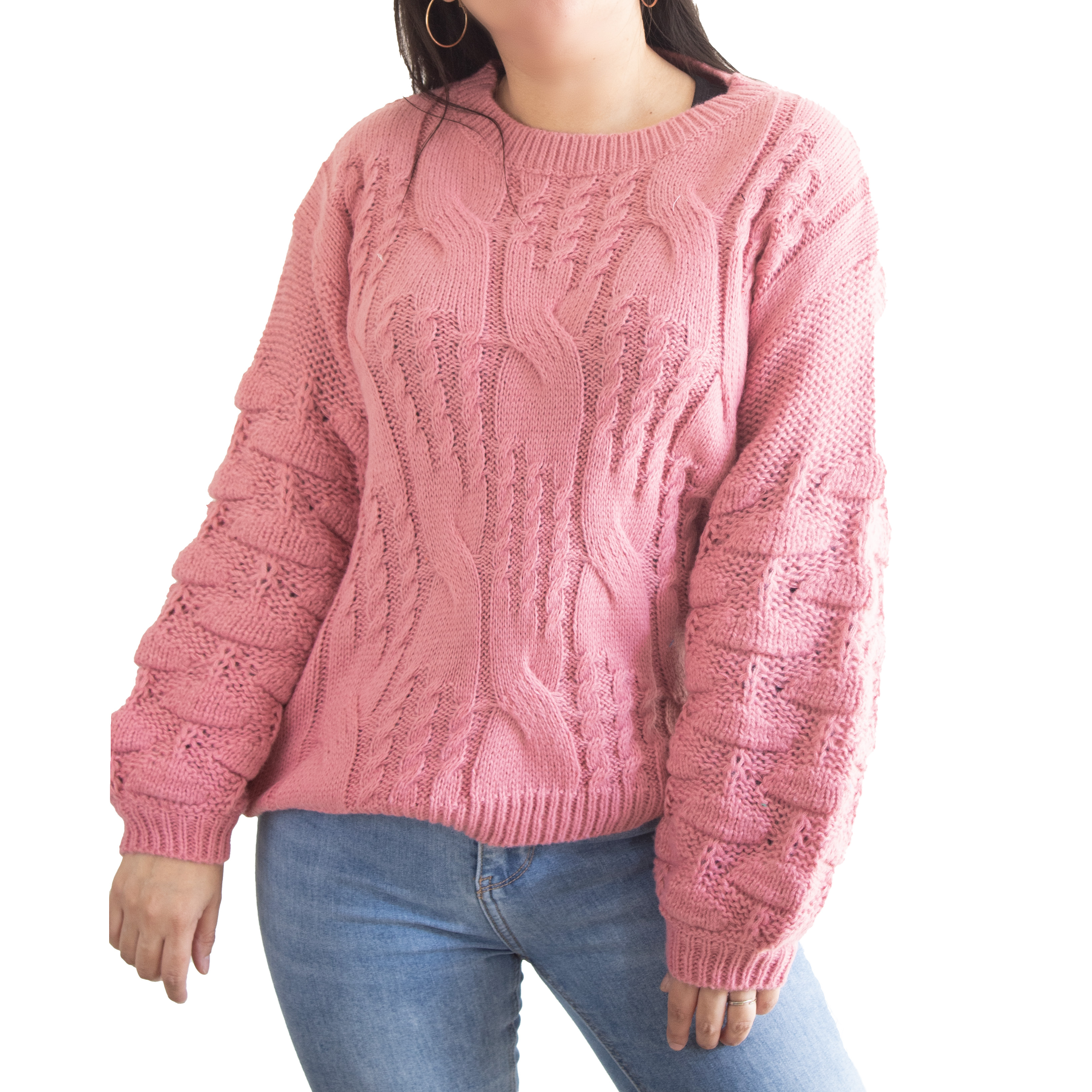 Chaleco mujer lana manga pompón Pandora 14