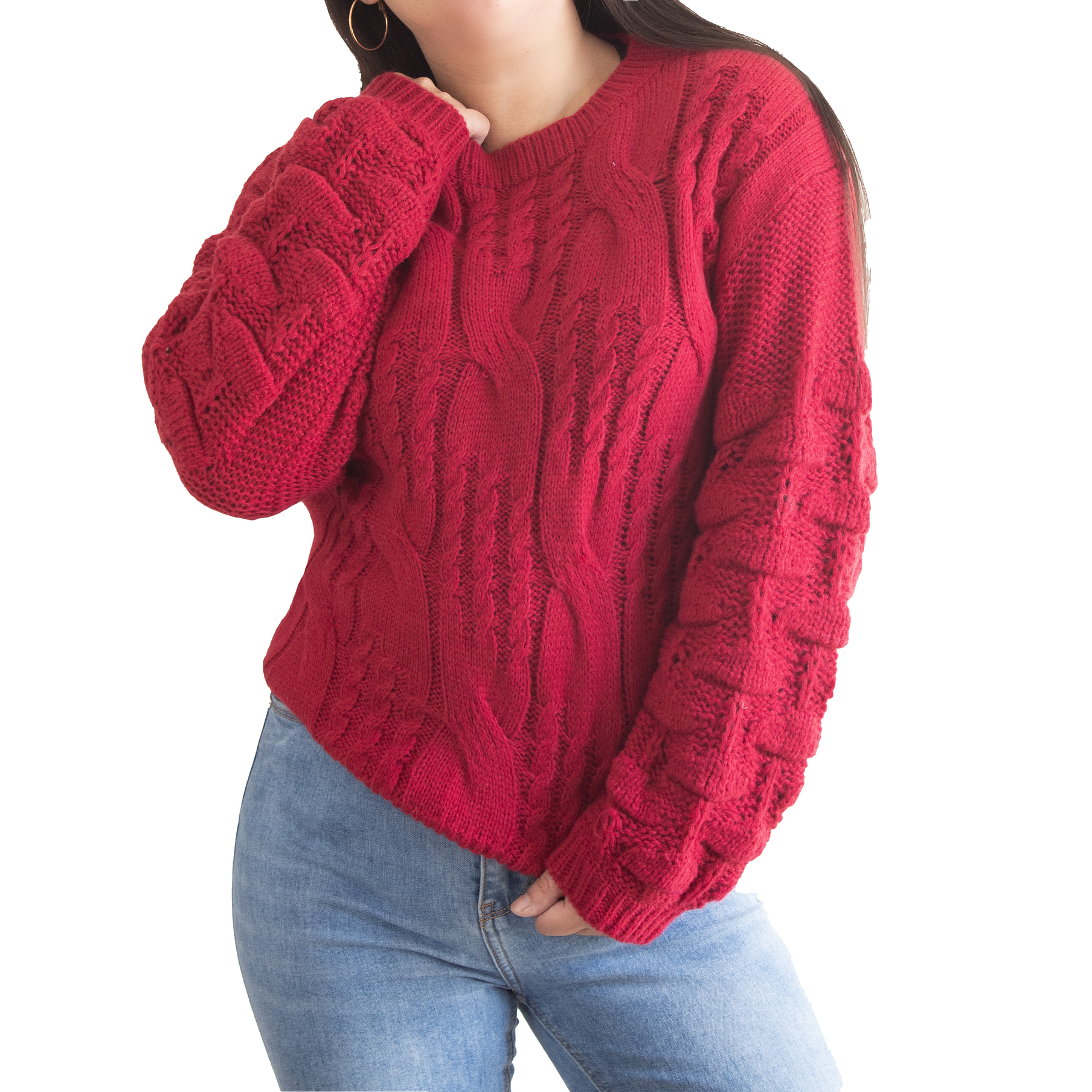 Chaleco mujer lana manga pompón Pandora 15