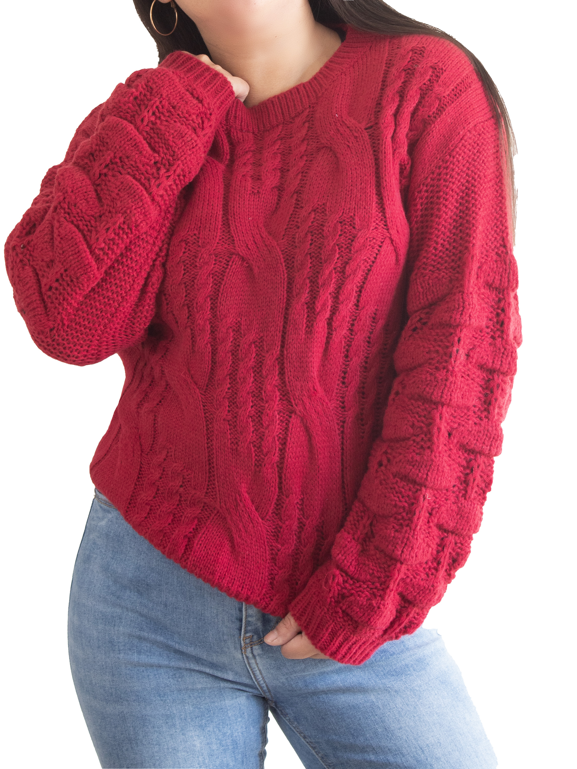 Chaleco mujer lana manga pompón Pandora 15