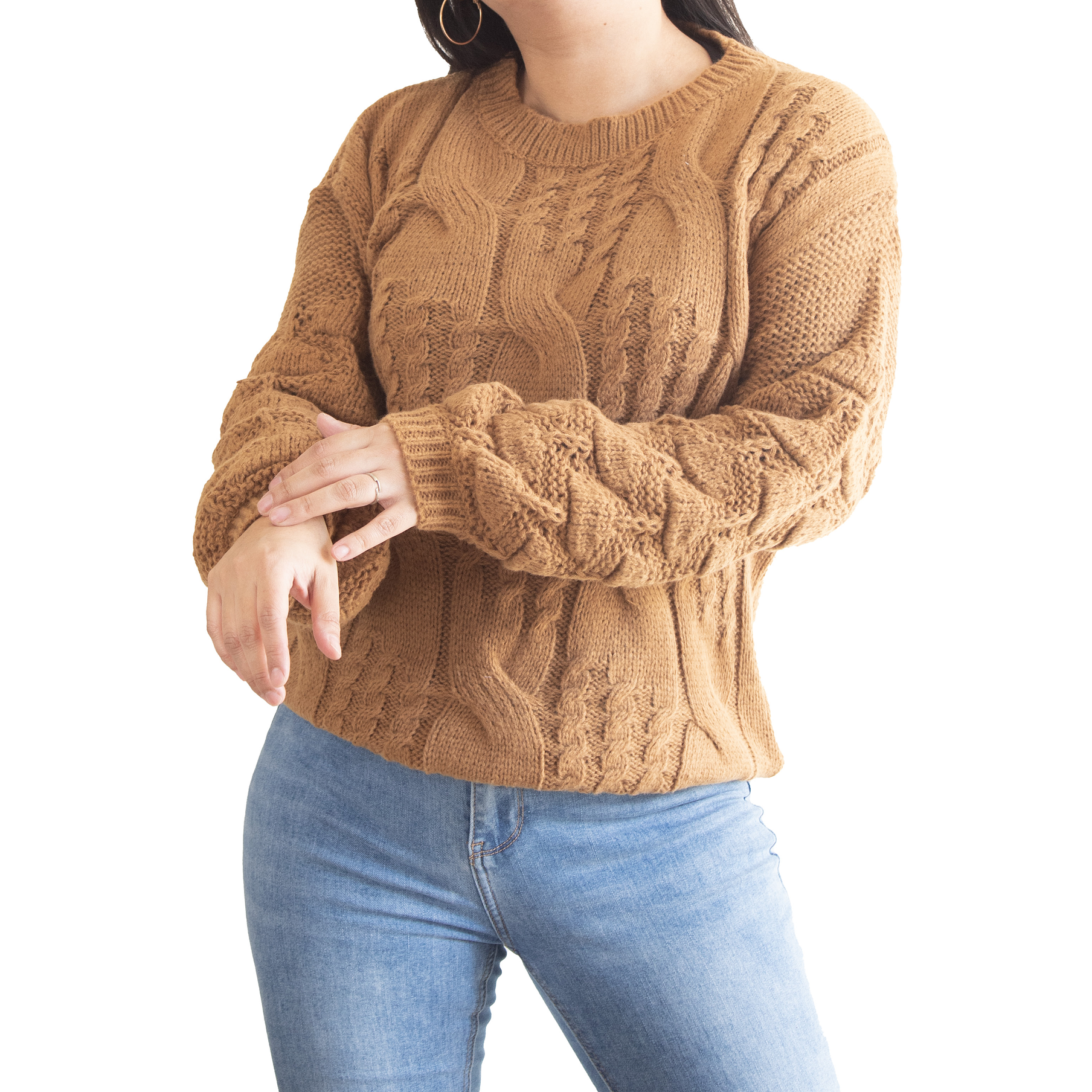 Chaleco mujer lana manga pompón Pandora 1