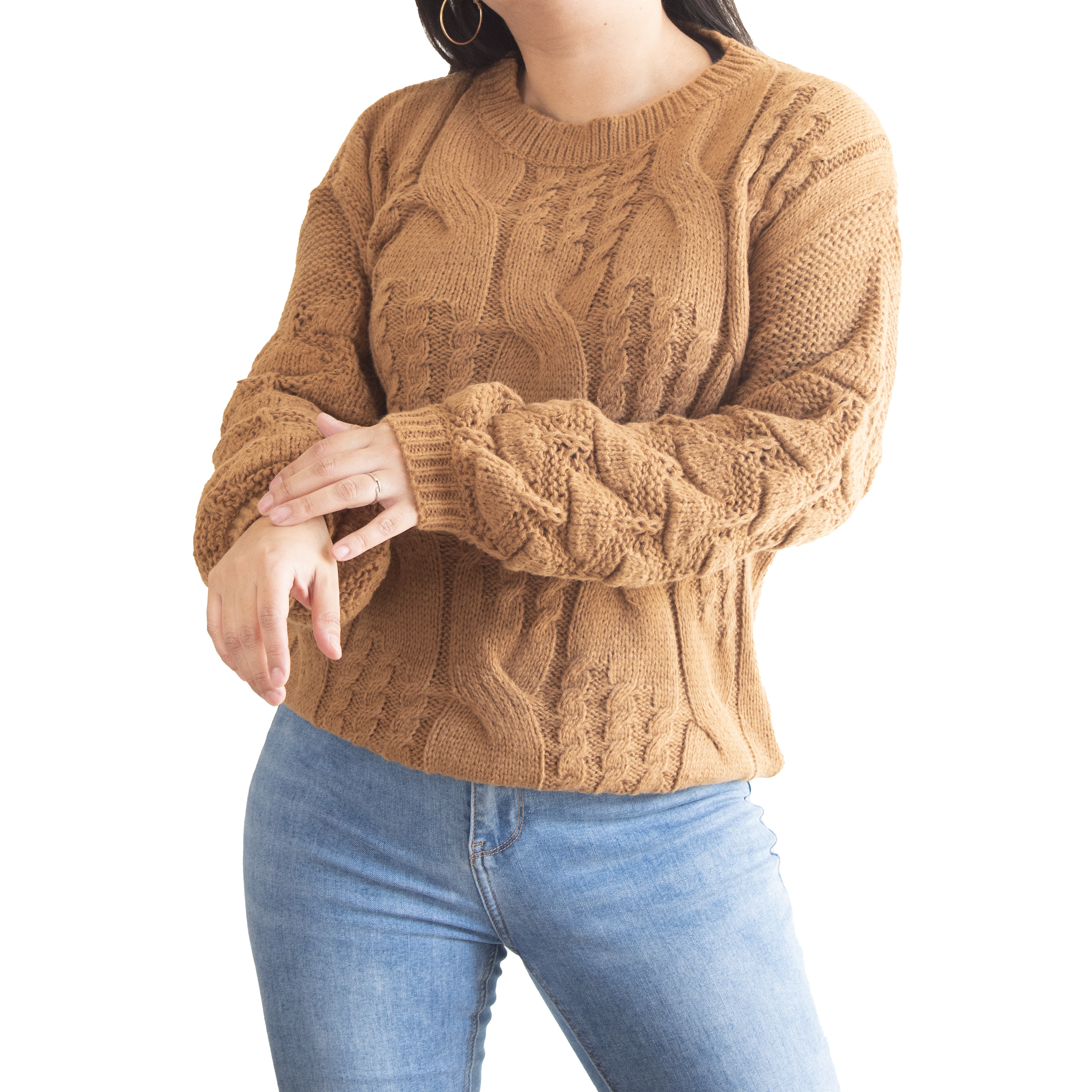 Chaleco mujer lana manga pompón Pandora 1