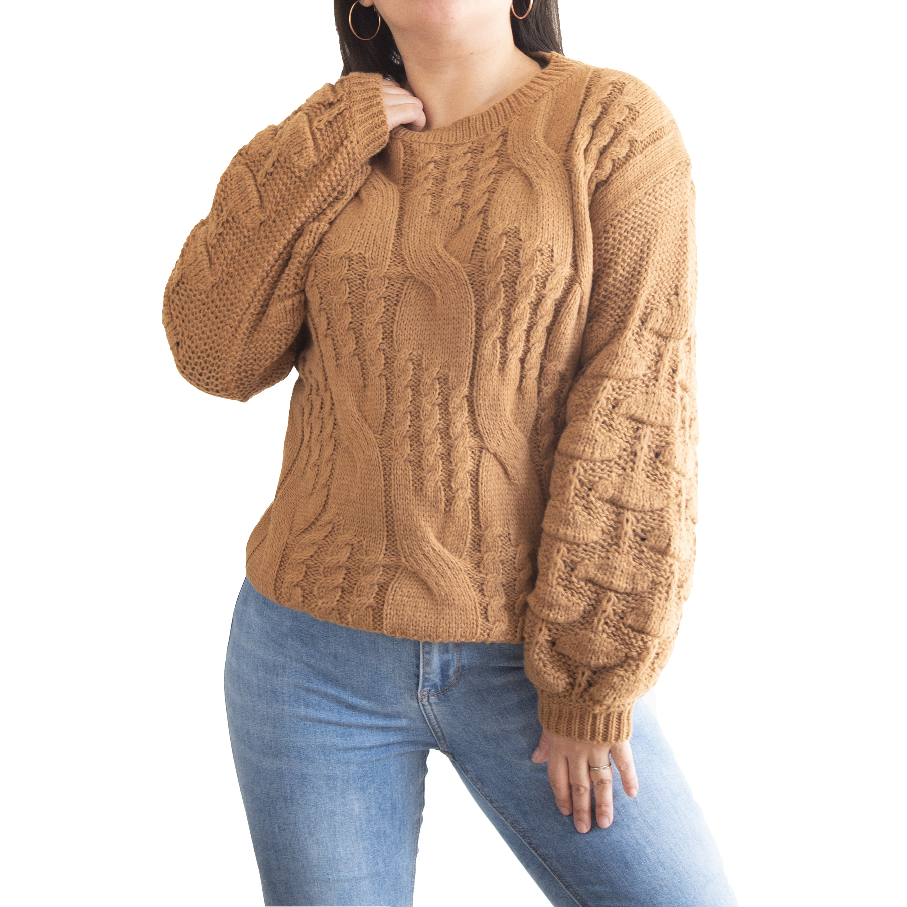 Chaleco mujer lana manga pompón Pandora 2