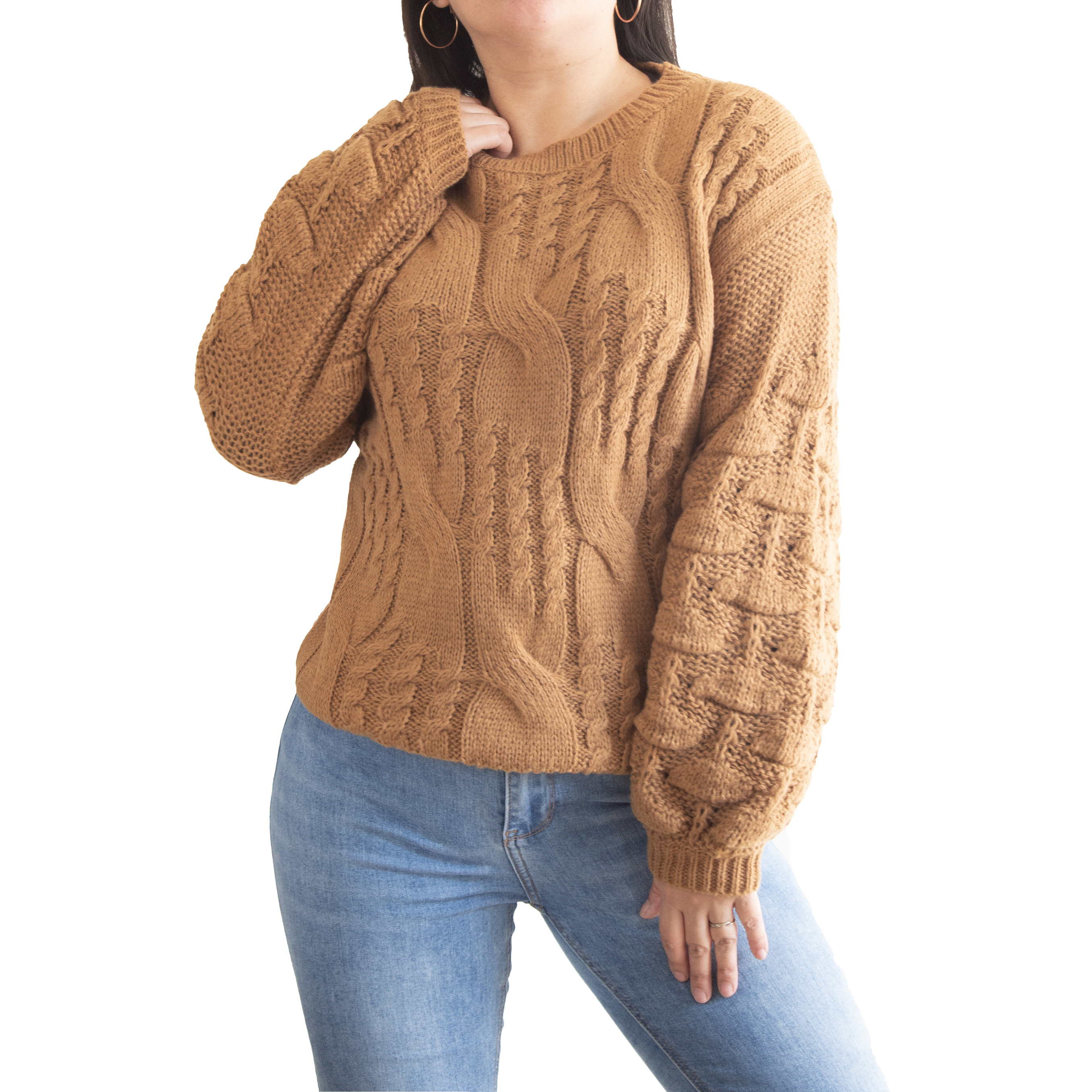 Chaleco mujer lana manga pompón Pandora 2