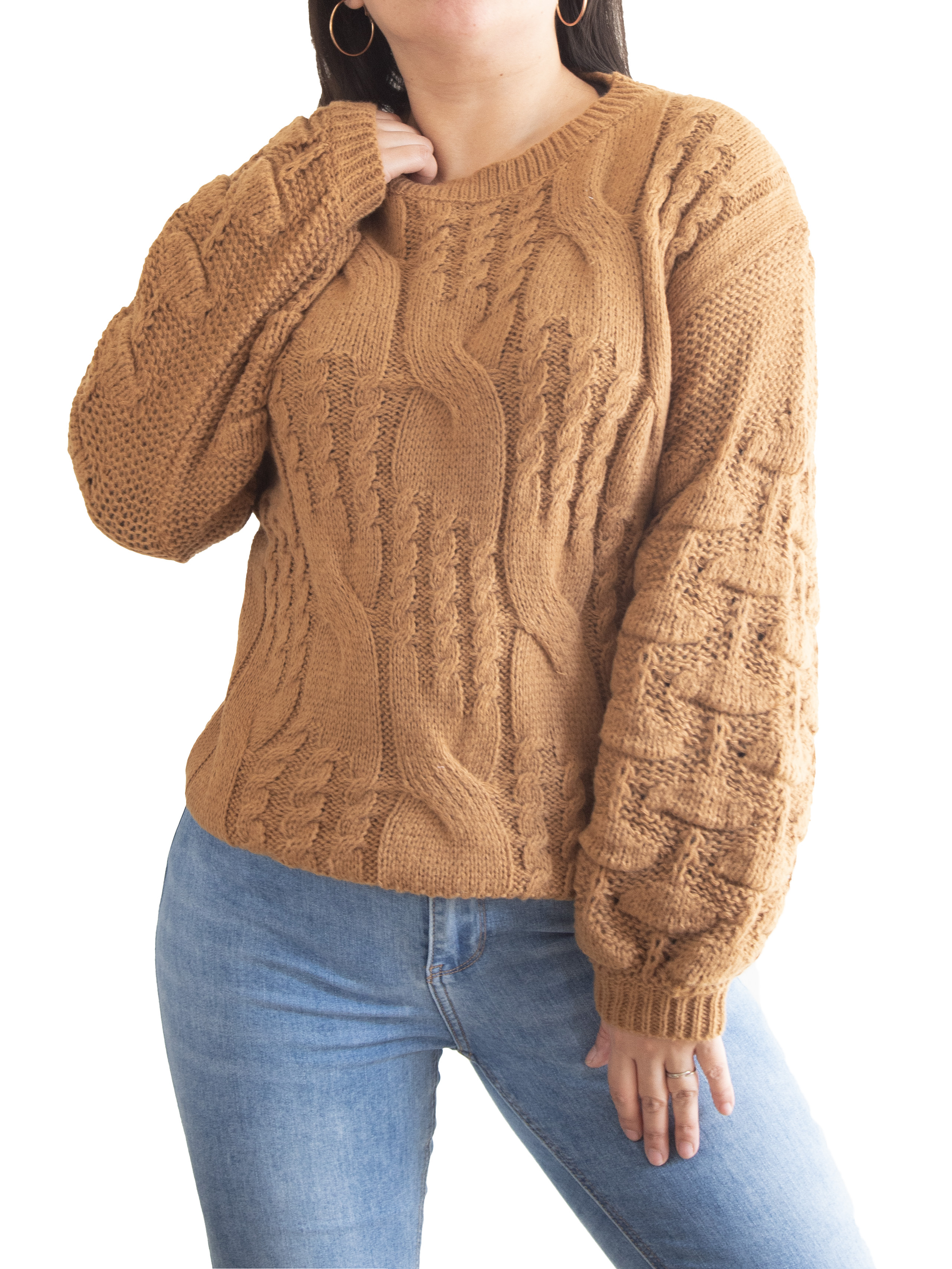 Chaleco mujer lana manga pompón Pandora 2