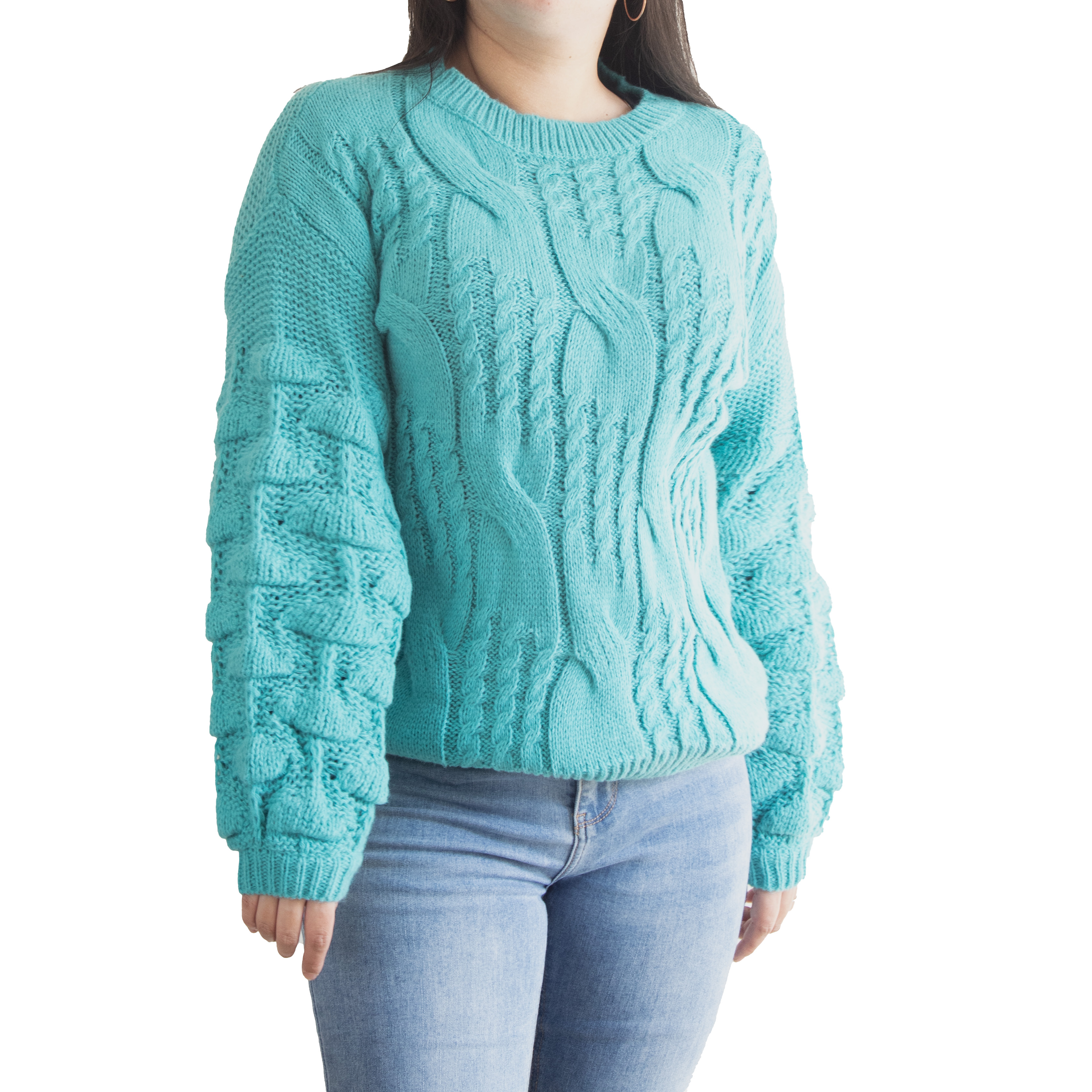 Chaleco mujer lana manga pompón Pandora 17