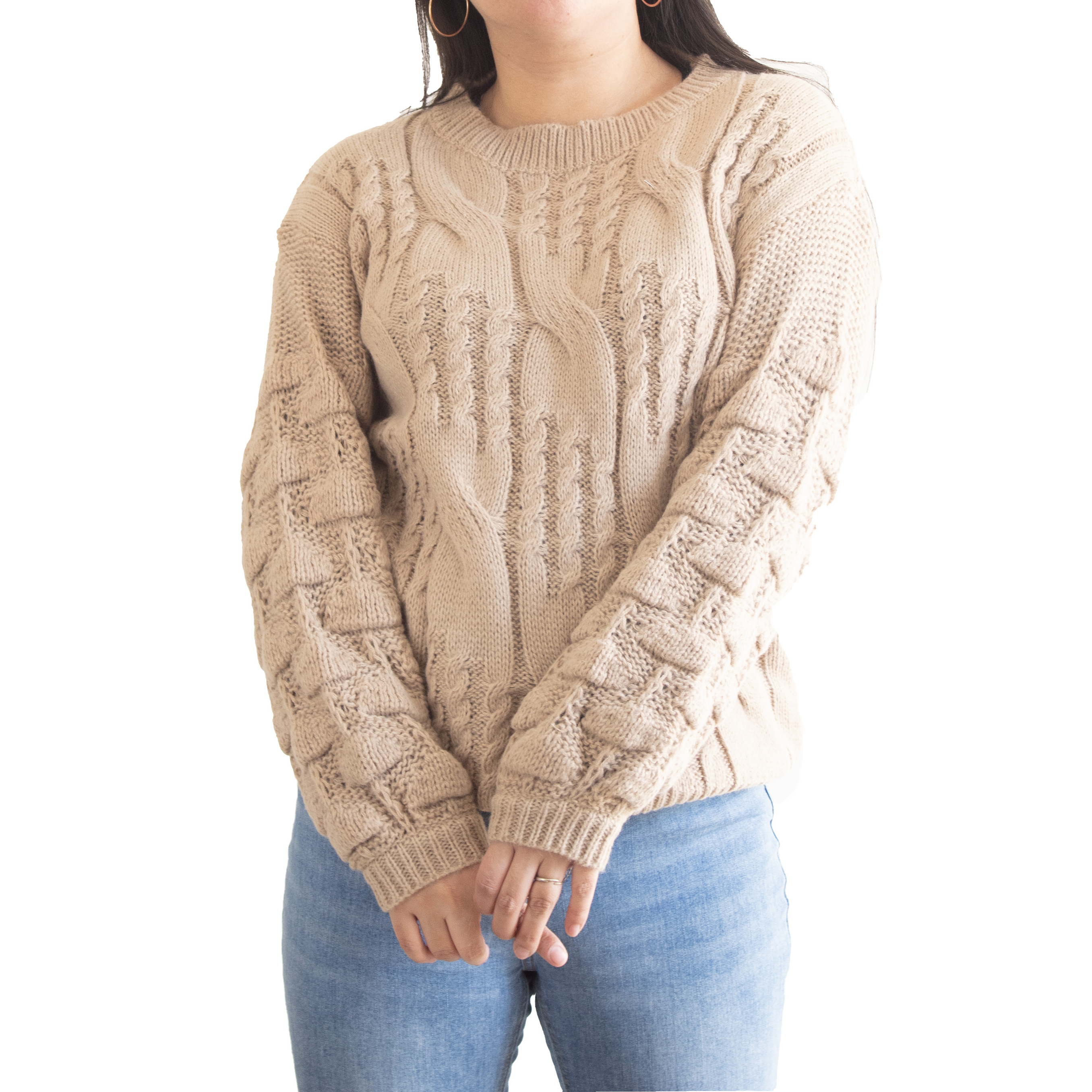 Chaleco mujer lana manga pompón Pandora 19