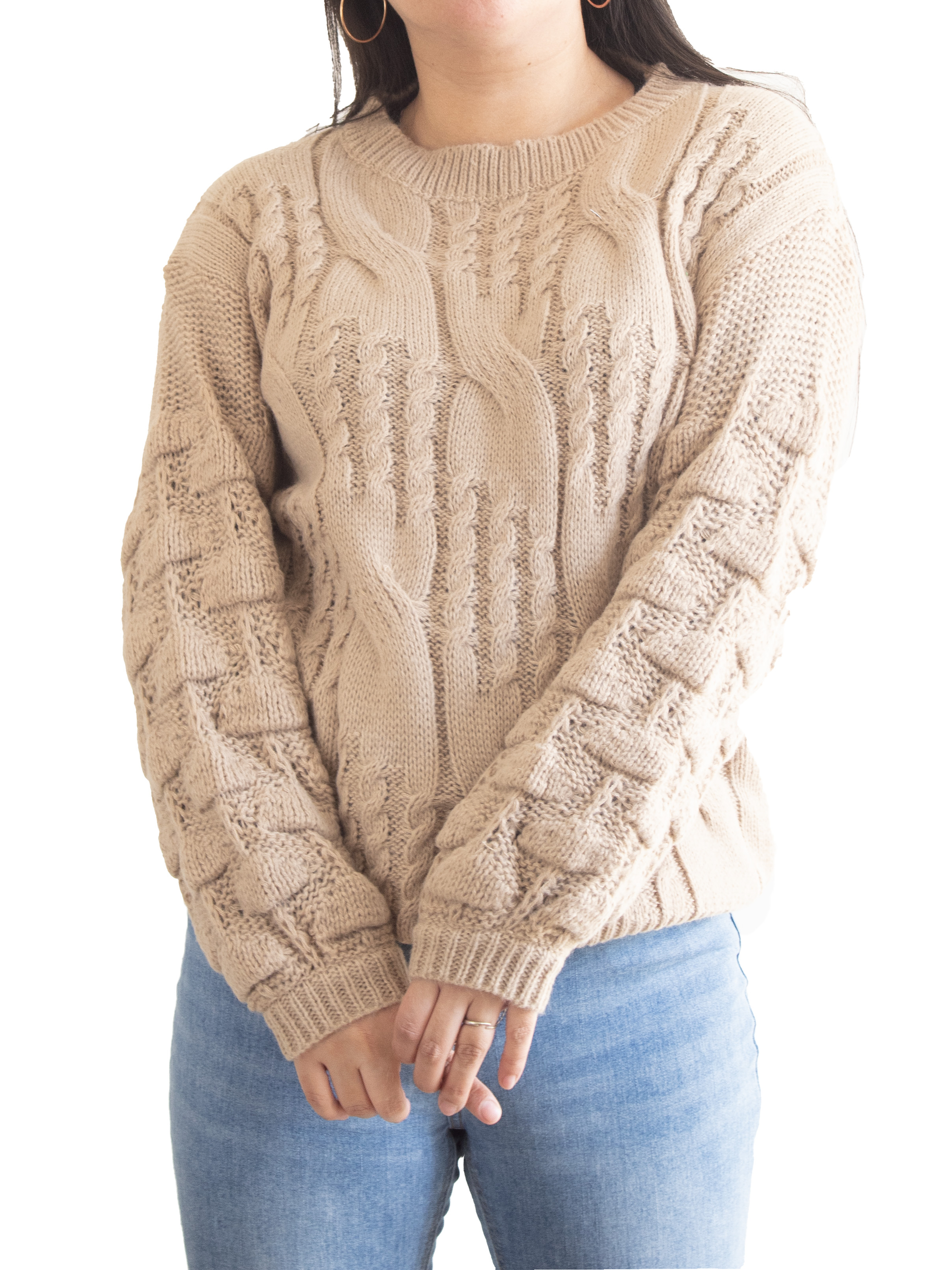 Chaleco mujer lana manga pompón Pandora 19