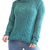 Sweater Mujer Trenzado Invierno Chenille Colores