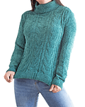 Sweater Mujer Trenzado Invierno Chenille Colores