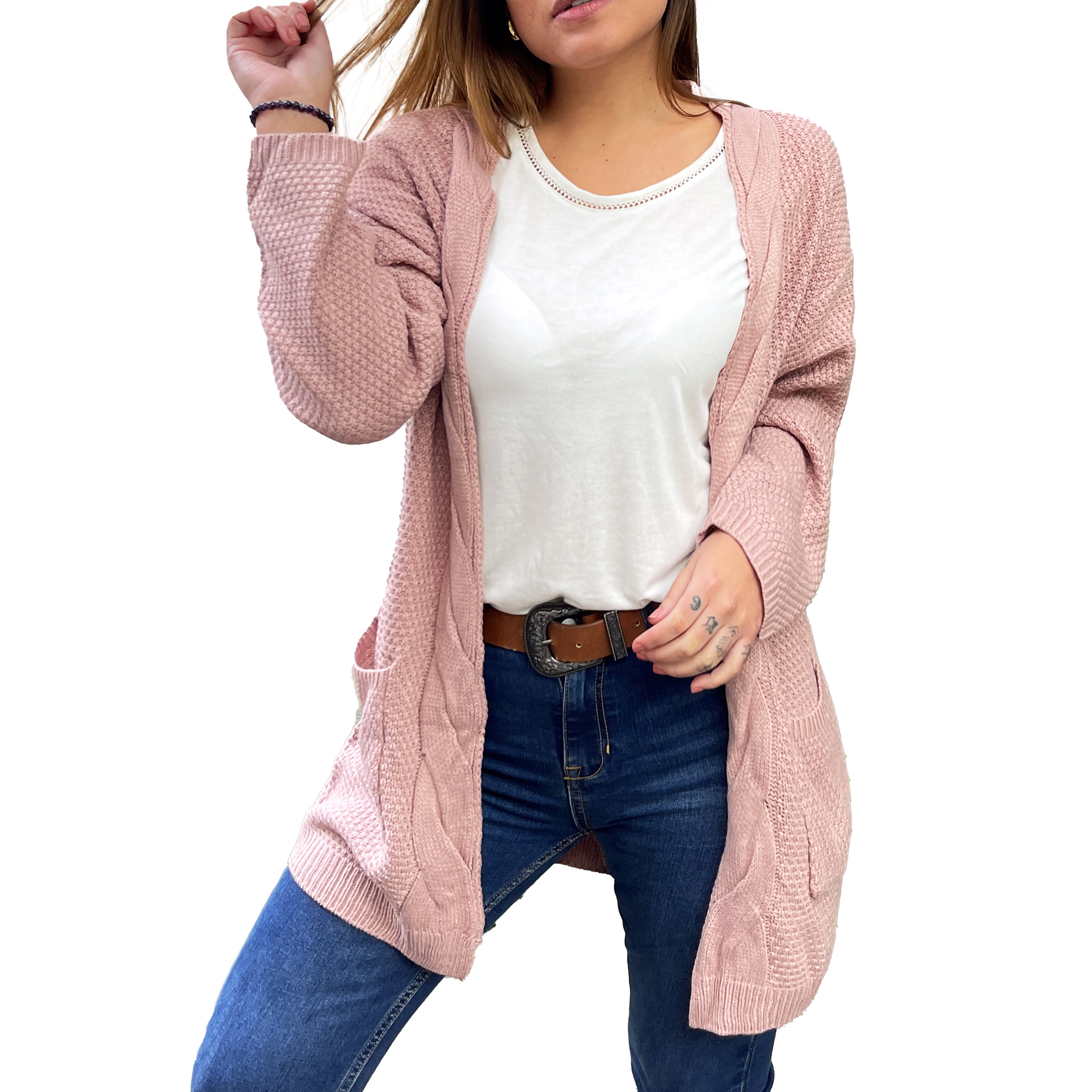 Cardigán invierno lana spandex Luna 7