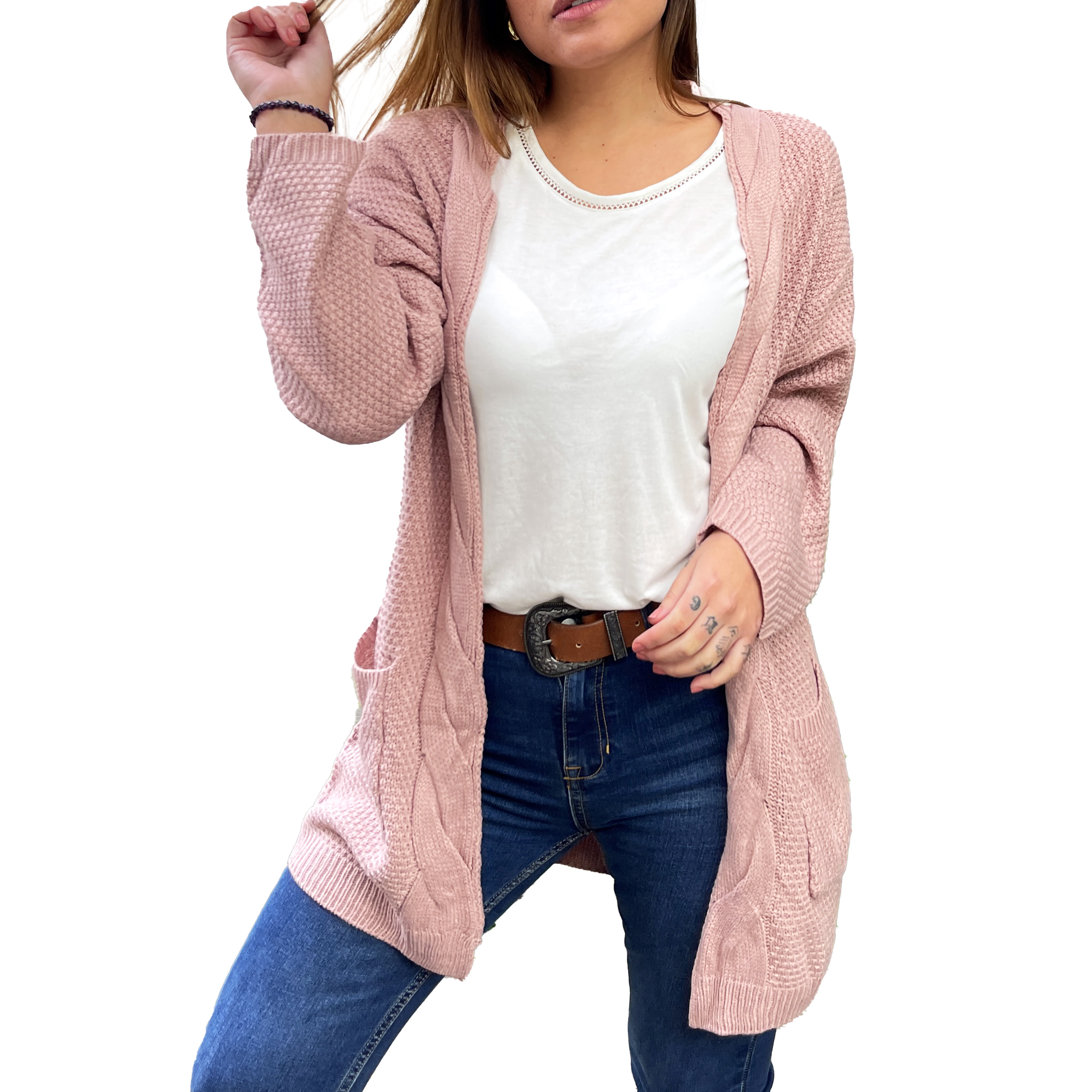 Cardigán invierno lana spandex Luna 7