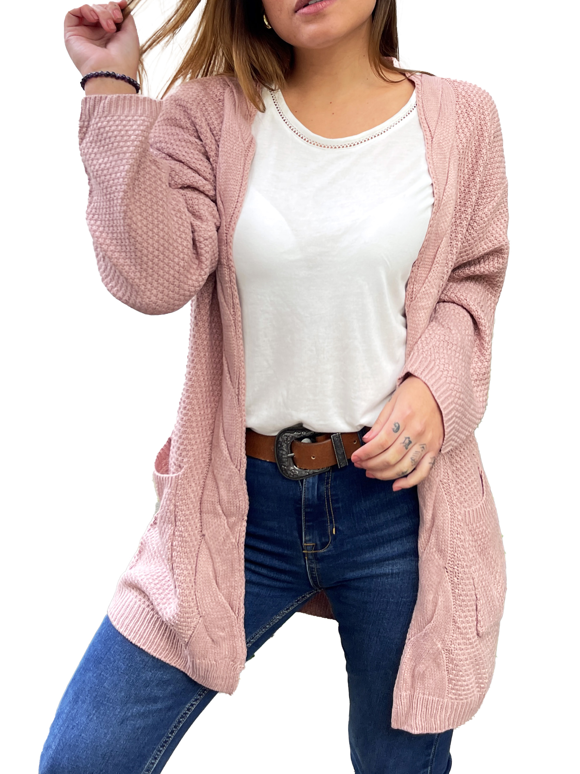 Cardigán invierno lana spandex Luna 7