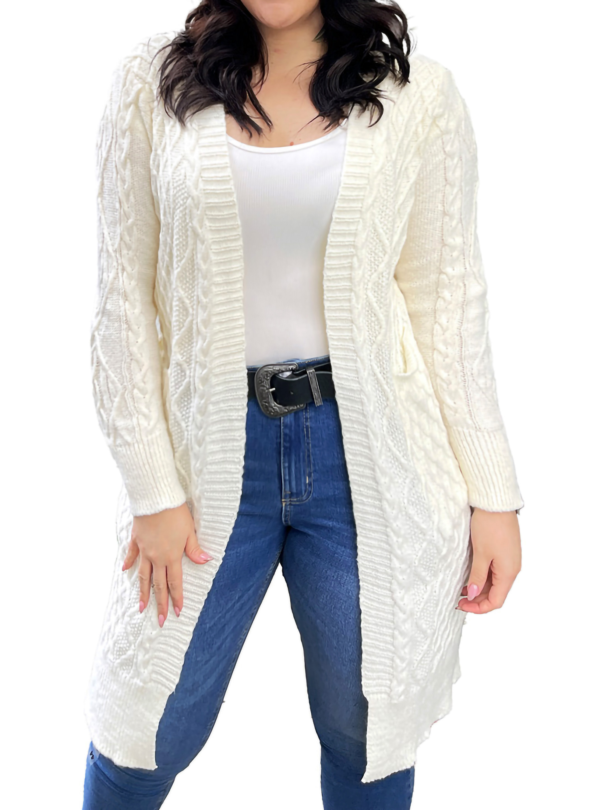 Cárdigan invierno grueso texturado colores 4