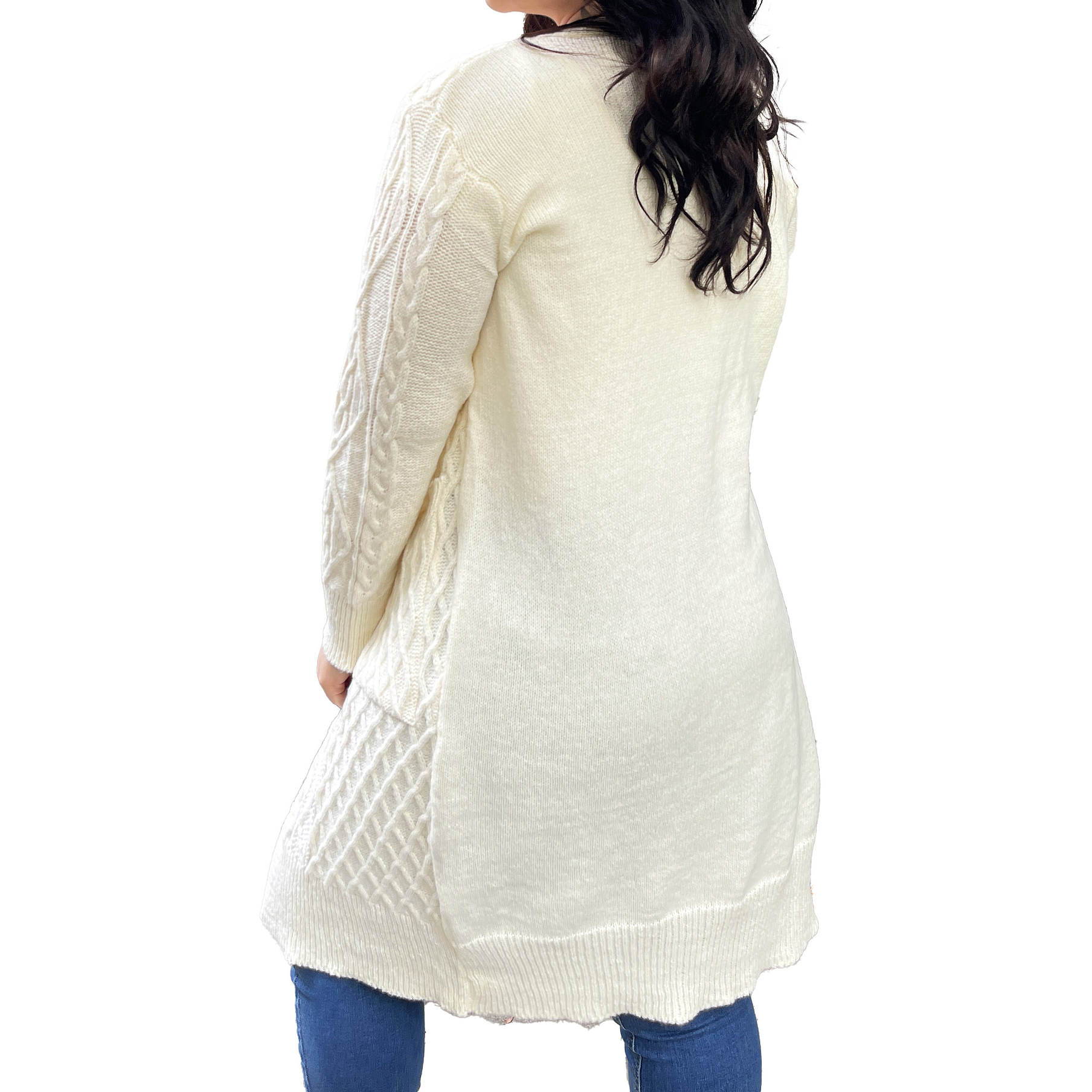 Cárdigan invierno grueso texturado colores 5