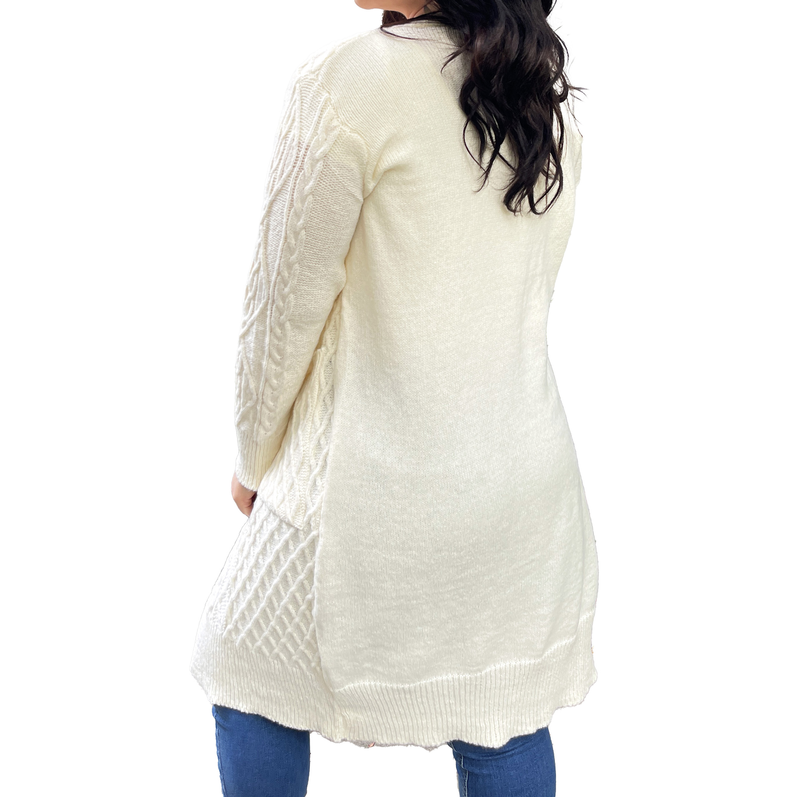 Cárdigan invierno grueso texturado colores 5