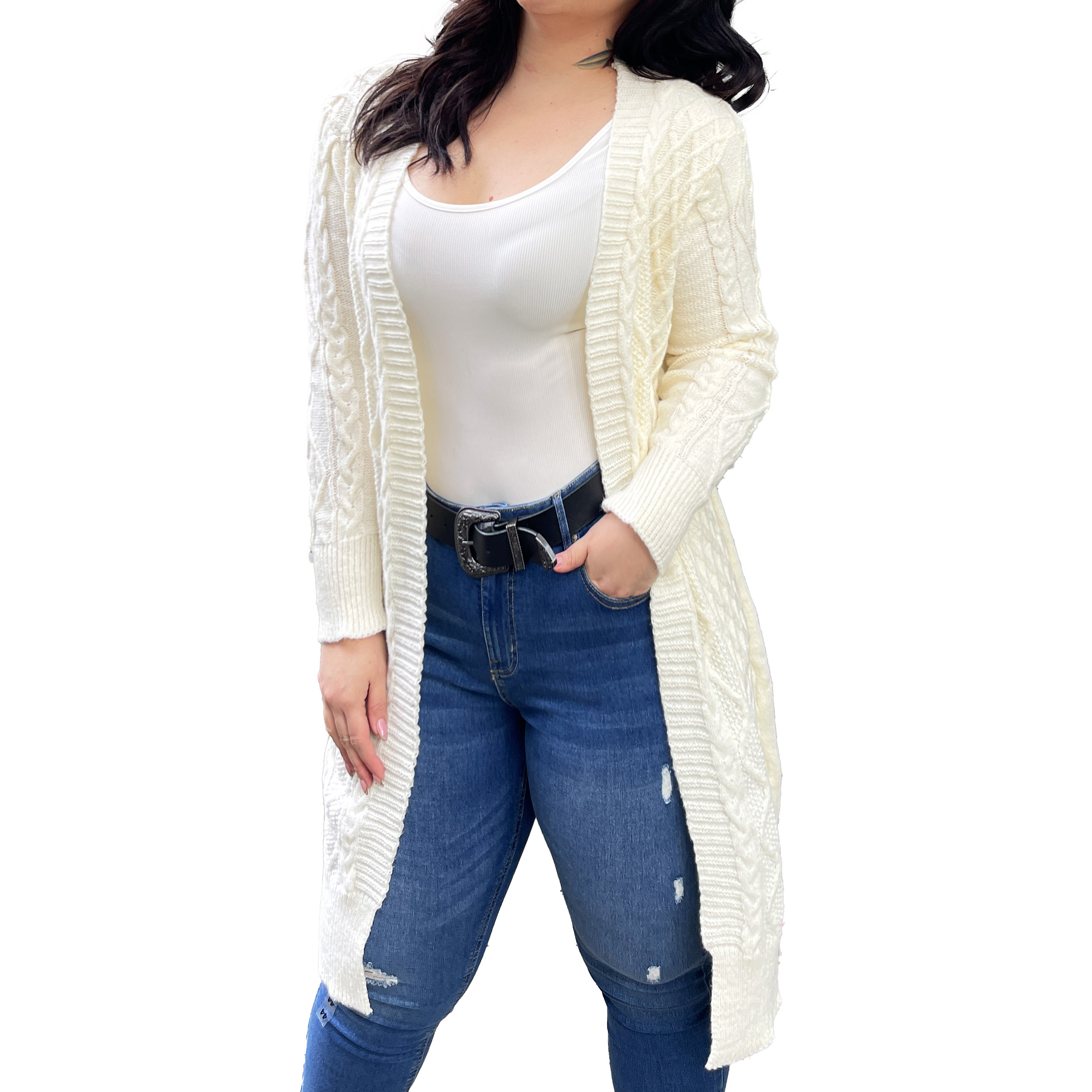 Cárdigan invierno grueso texturado colores 6