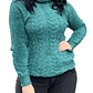 Sweater cuello alto mujer Chenille Luciana - Miniatura 8