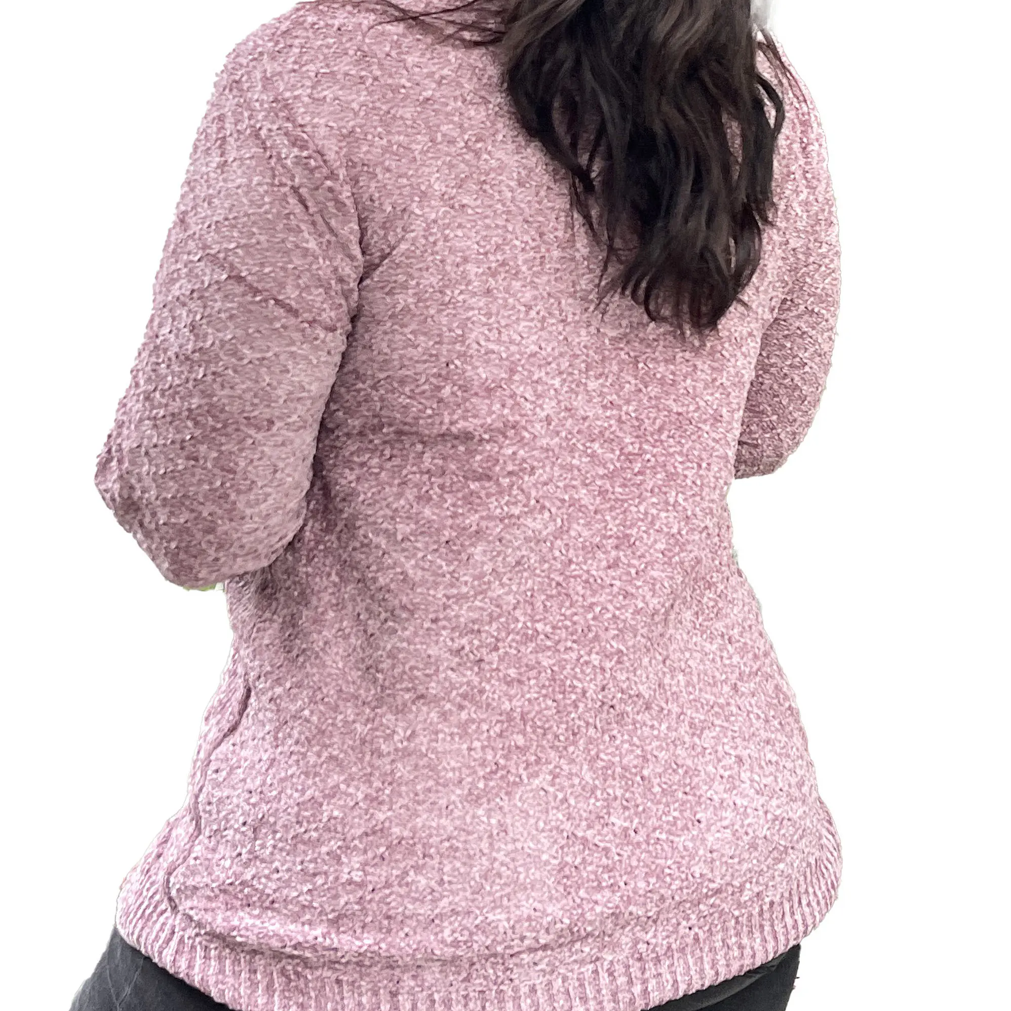 Sweater cuello alto mujer Chenille Luciana 13