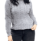 Sweater cuello alto mujer Chenille Luciana - Miniatura 14