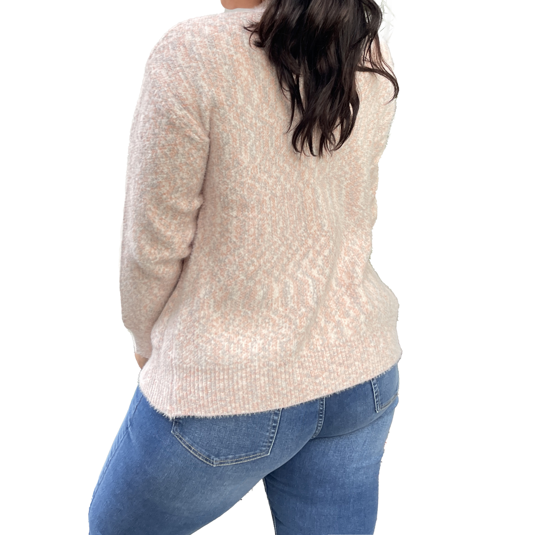 Cárdigan Botones jaspeado softy colores 7