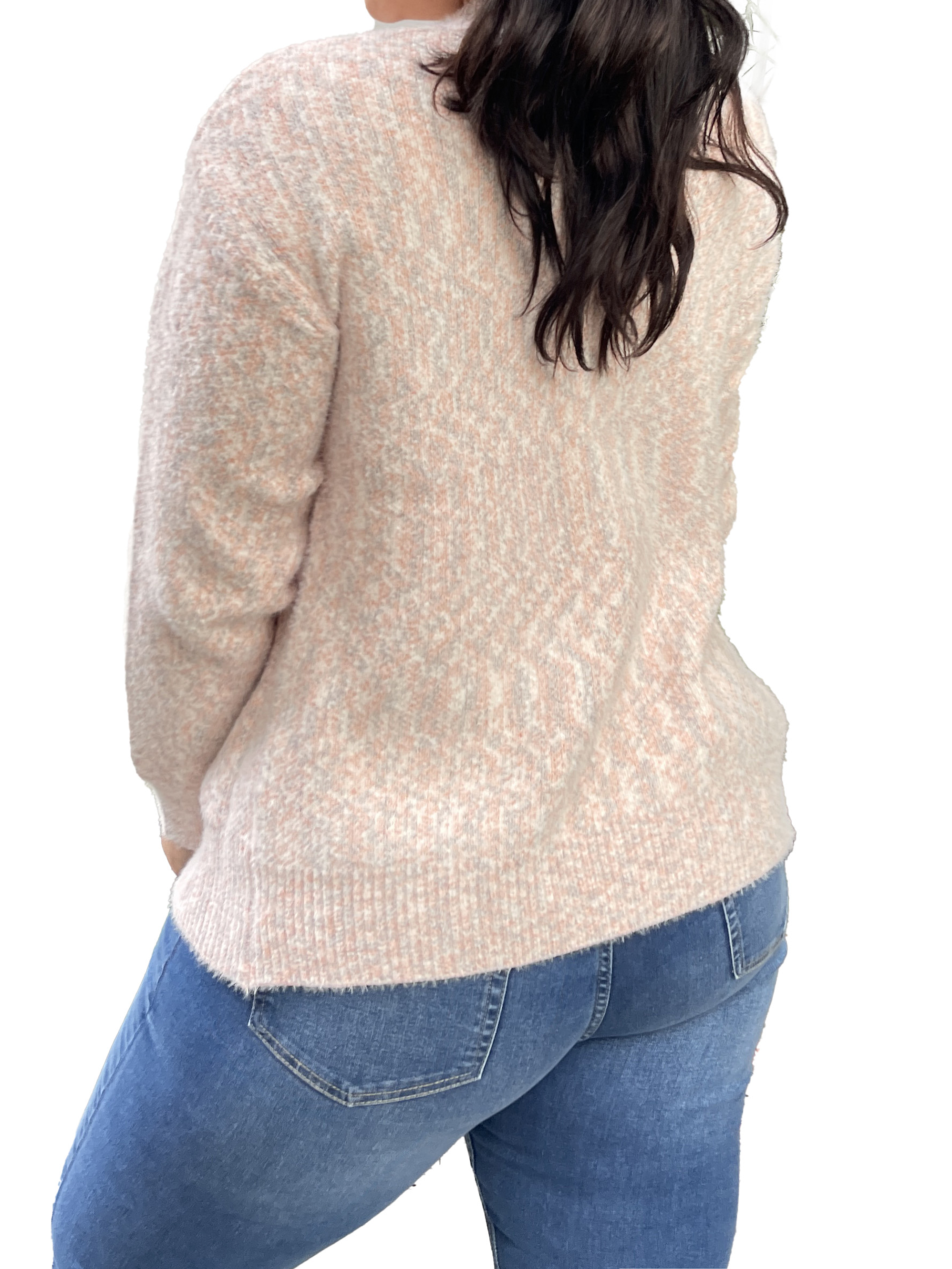 Cárdigan Botones jaspeado softy colores 7