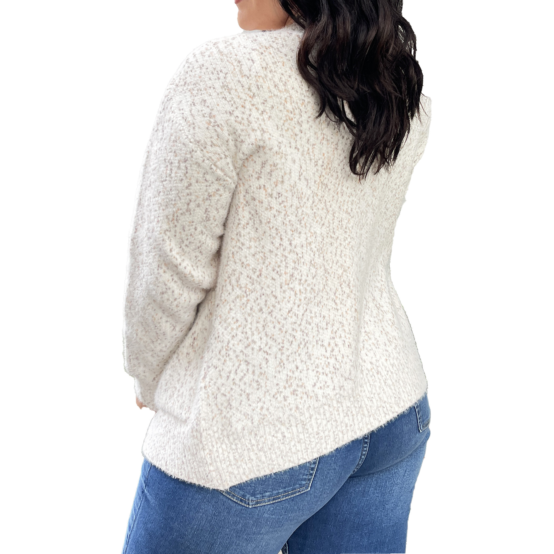 Cárdigan Botones jaspeado softy colores 11