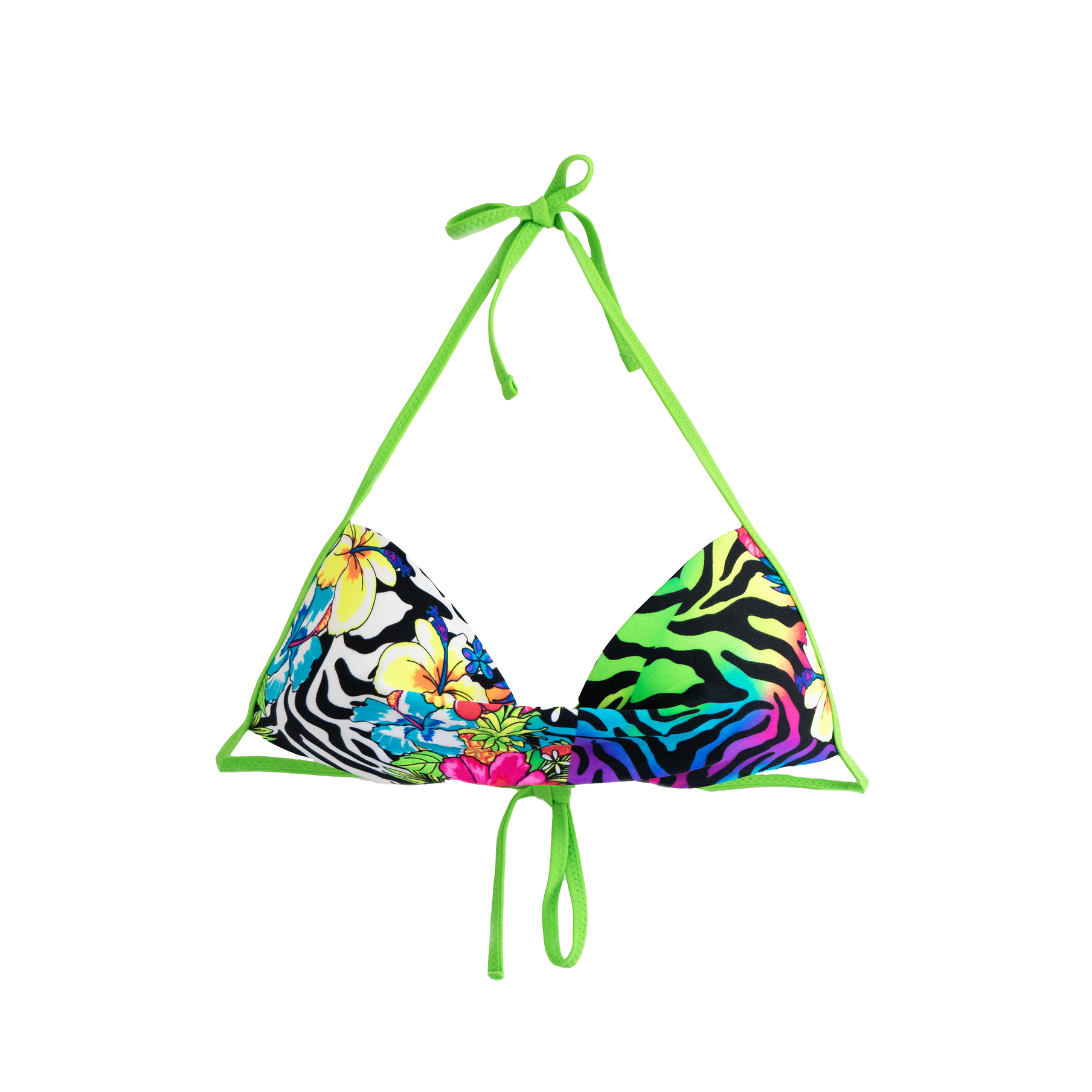 Top bikini básico estampado wild colores 4