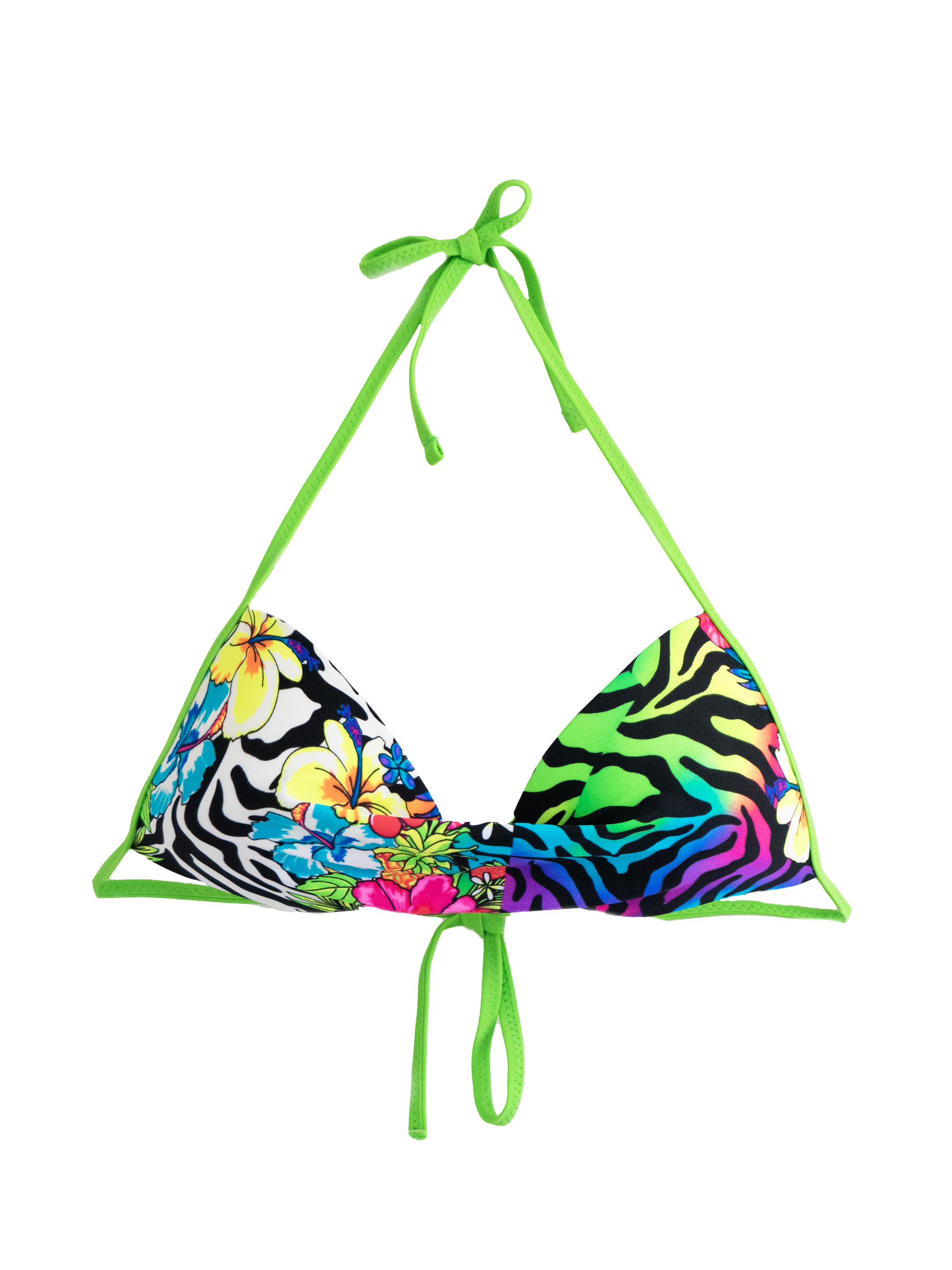 Top bikini básico estampado wild colores 4